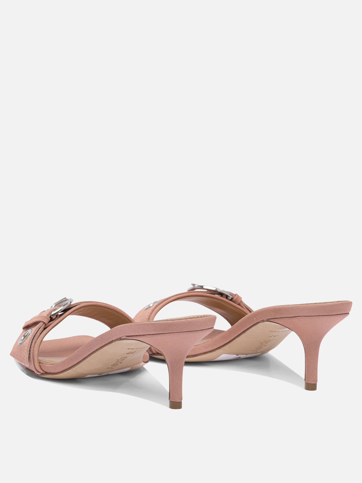 Heeled sandals 100% grosgrain - 100% cow leather  Pink - Aeyde Women | PDP | Replica Handbags  | thumbnail_4