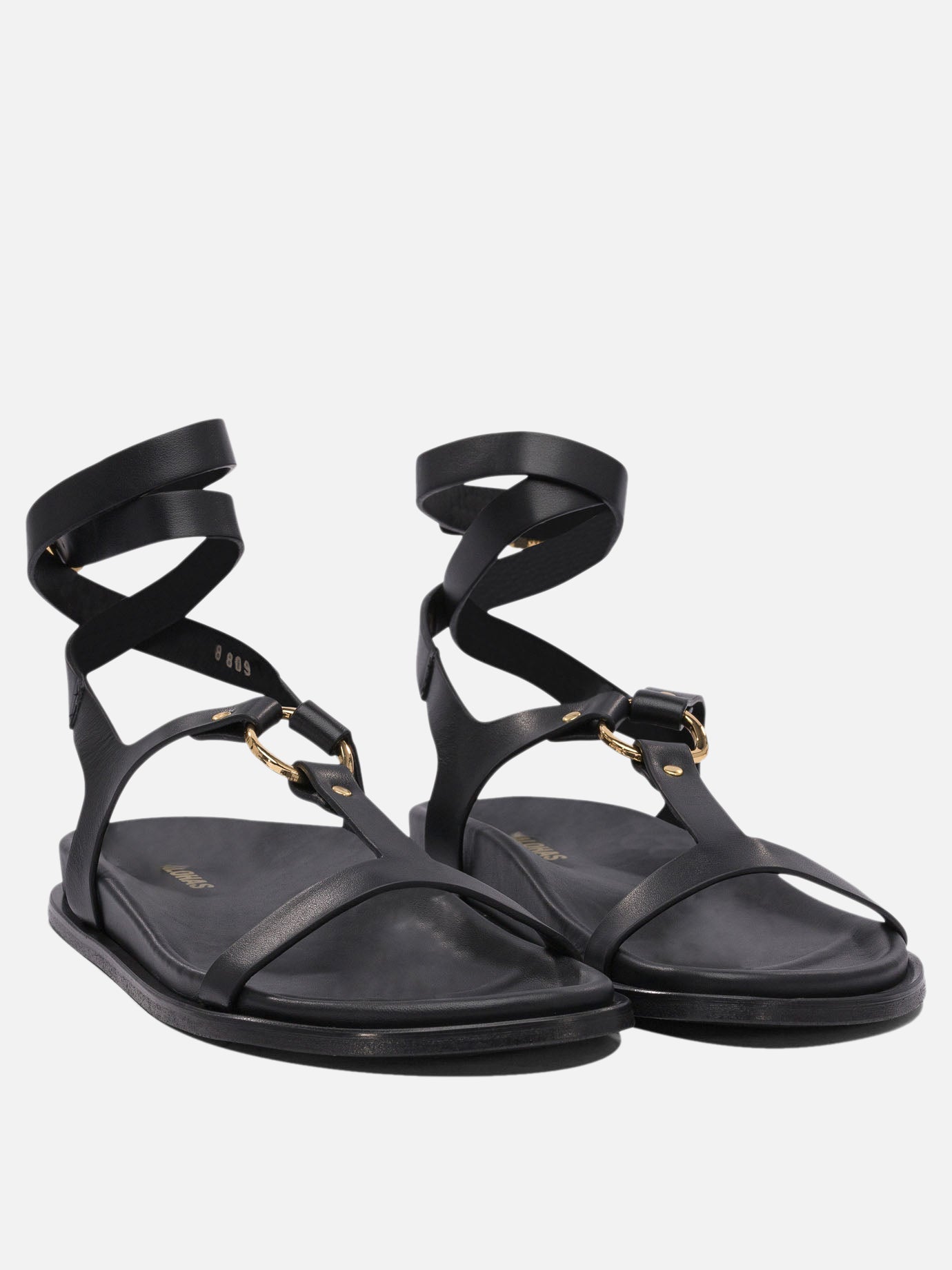 Flat sandals 100% cow leather - 100% cuerolite  Black - Alohas Women | PDP | Replica Handbags  | thumbnail_2