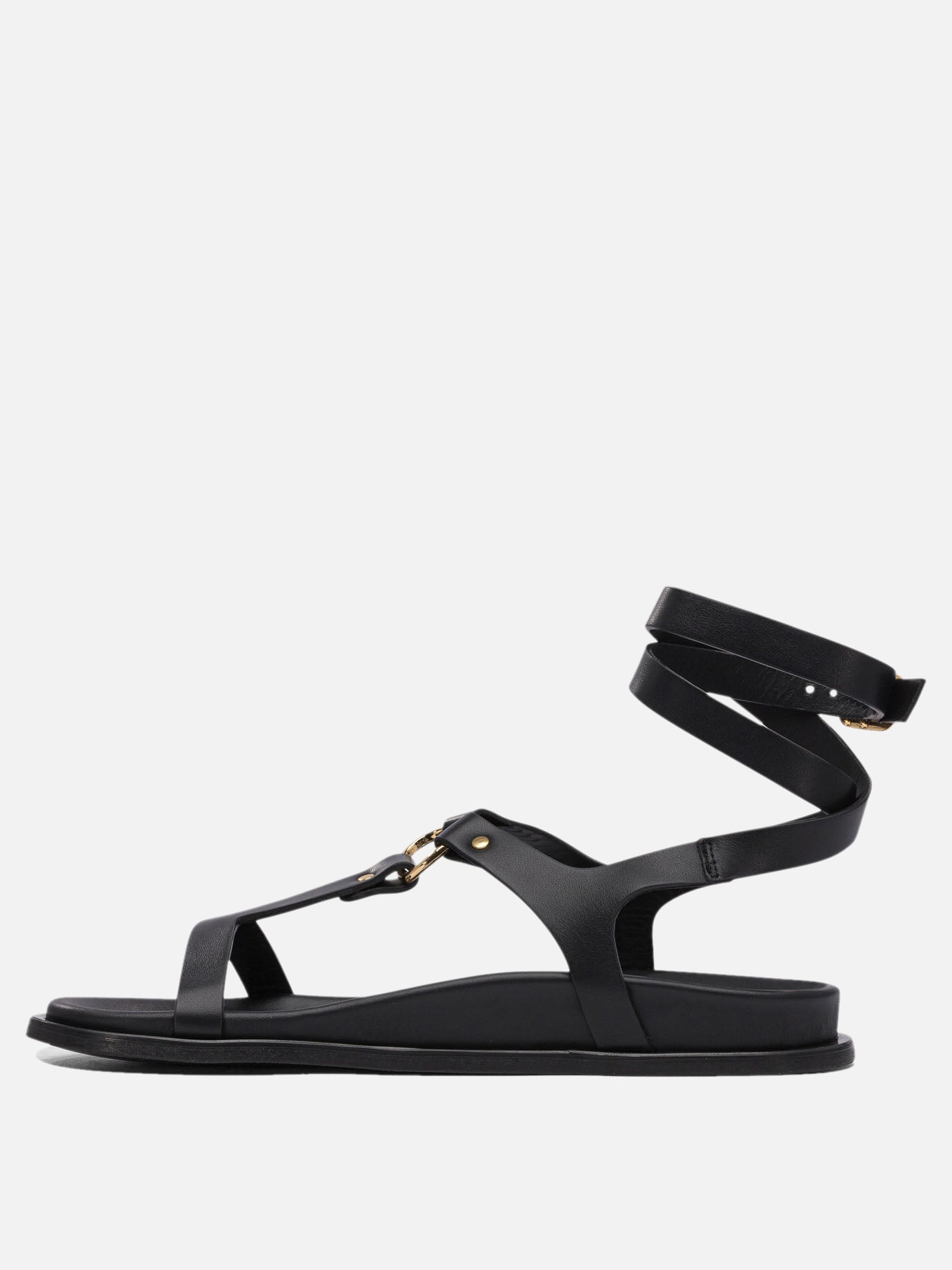 Flat sandals 100% cow leather - 100% cuerolite  Black - Alohas Women | PDP | Replica Handbags  | Zoom-Modal_3
