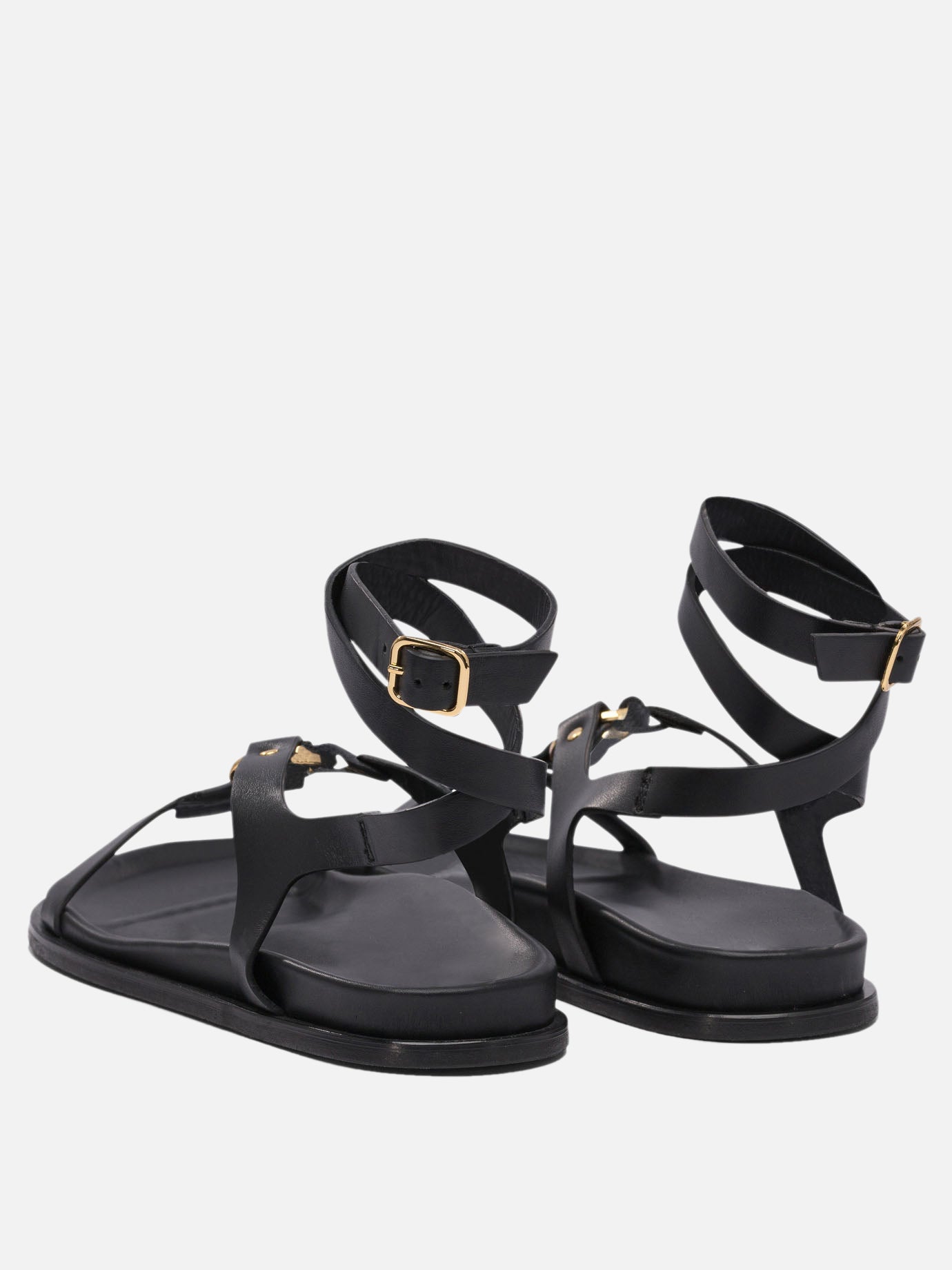 Flat sandals 100% cow leather - 100% cuerolite  Black - Alohas Women | PDP | Replica Handbags  | thumbnail_4