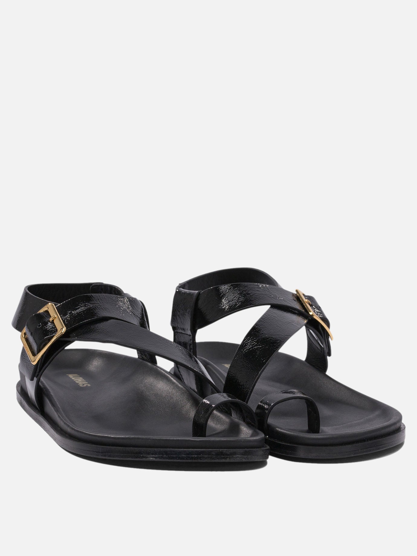 Flat sandals 100% cow leather - 100% cuerolite  Black - Alohas Women | PLP | Replica Handbags  | 2
