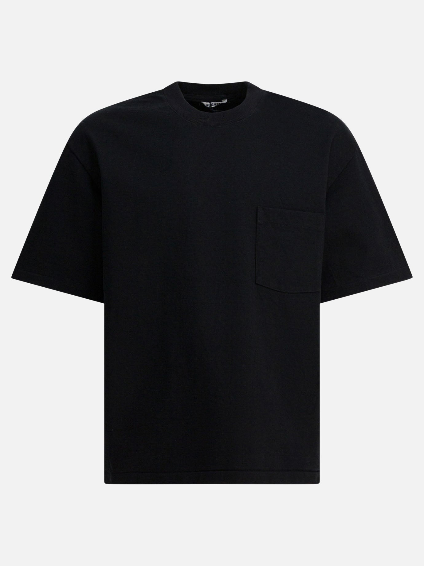 Crewneck t-shirts Solid colour  Black - Auralee Men | PDP | Replica Handbags  | Zoom-Modal
