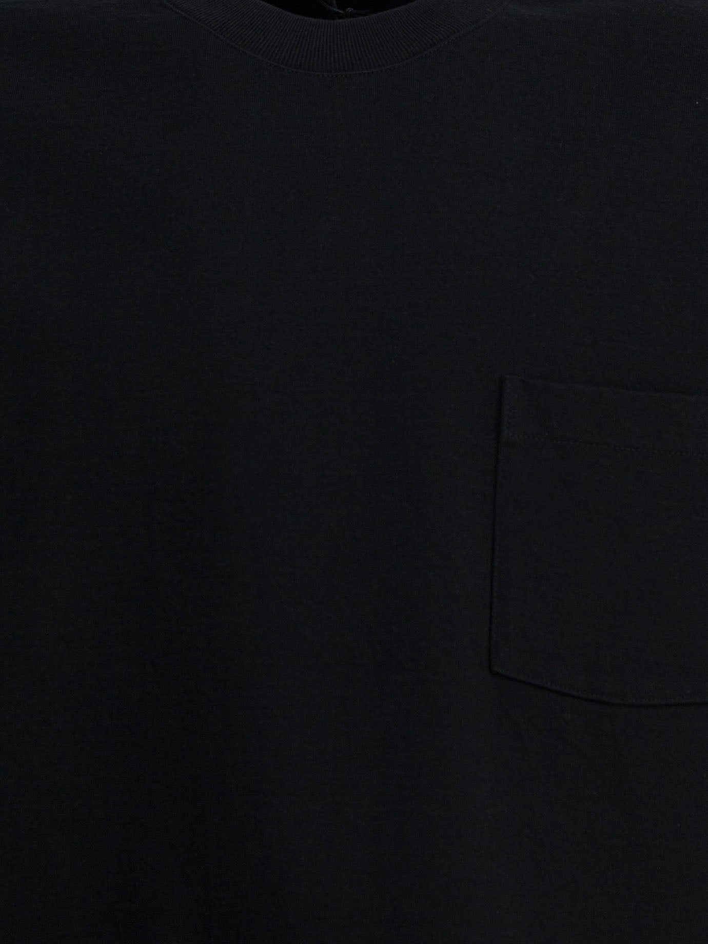 Crewneck t-shirts Solid colour  Black - Auralee Men | PDP | Replica Handbags  | thumbnail_3