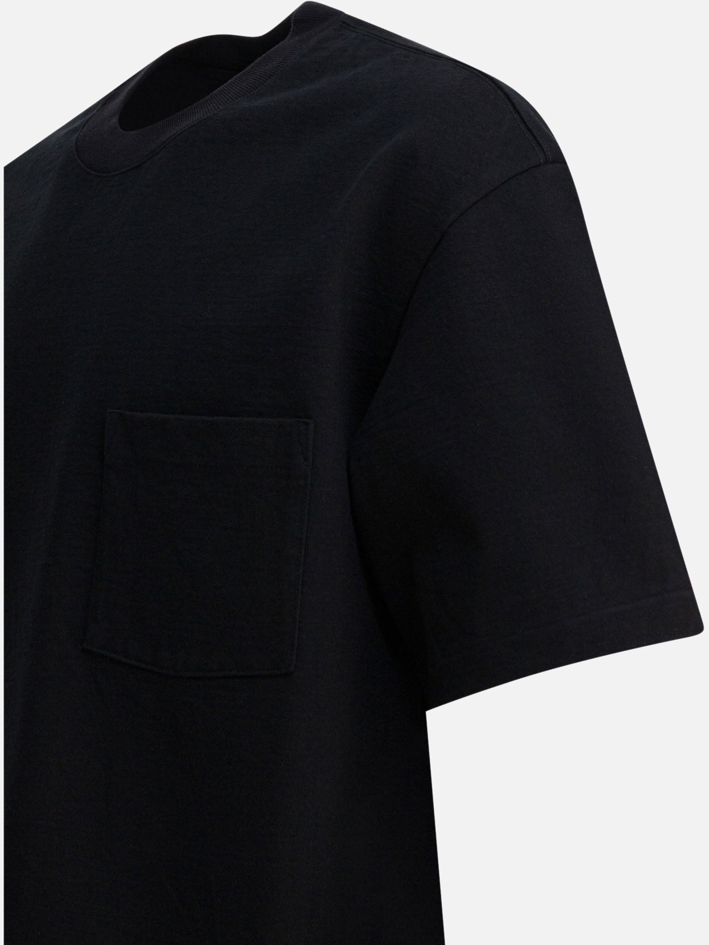 Crewneck t-shirts Solid colour  Black - Auralee Men | PDP | Replica Handbags  | thumbnail_4