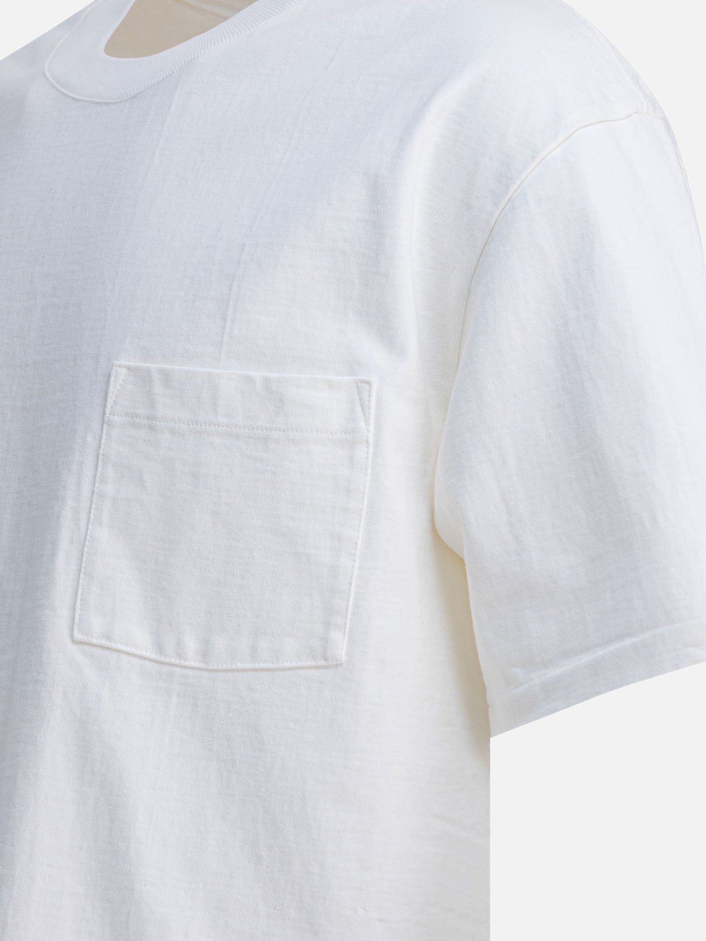 Crewneck t-shirts Solid colour  White - Auralee Men | PDP | Replica Handbags  | thumbnail_4