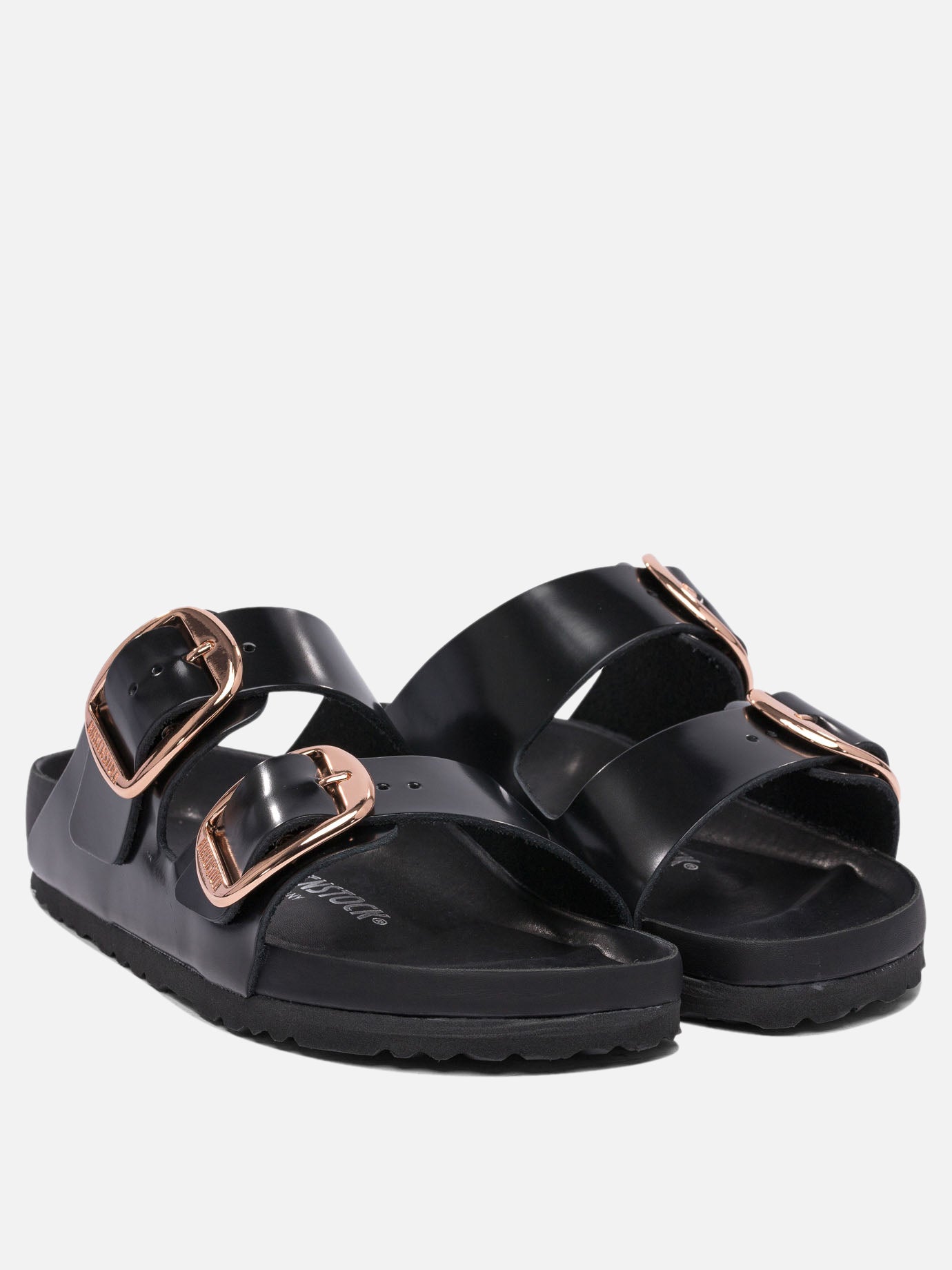 Flat sandals 100% leather - 100% eva  Black - Birkenstock Women | PDP | Replica Handbags  | 2
