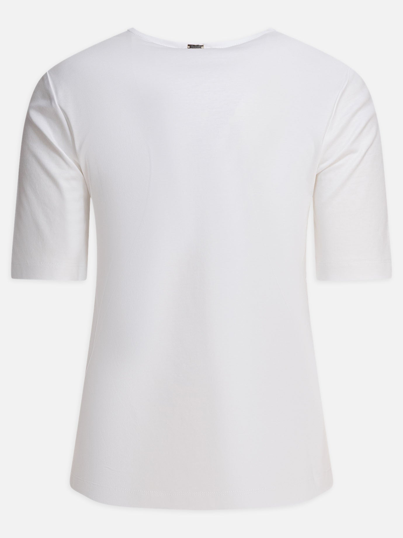 Round neck t-shirts Solid colour  White - Herno Women | PDP | Replica Handbags  | 2

