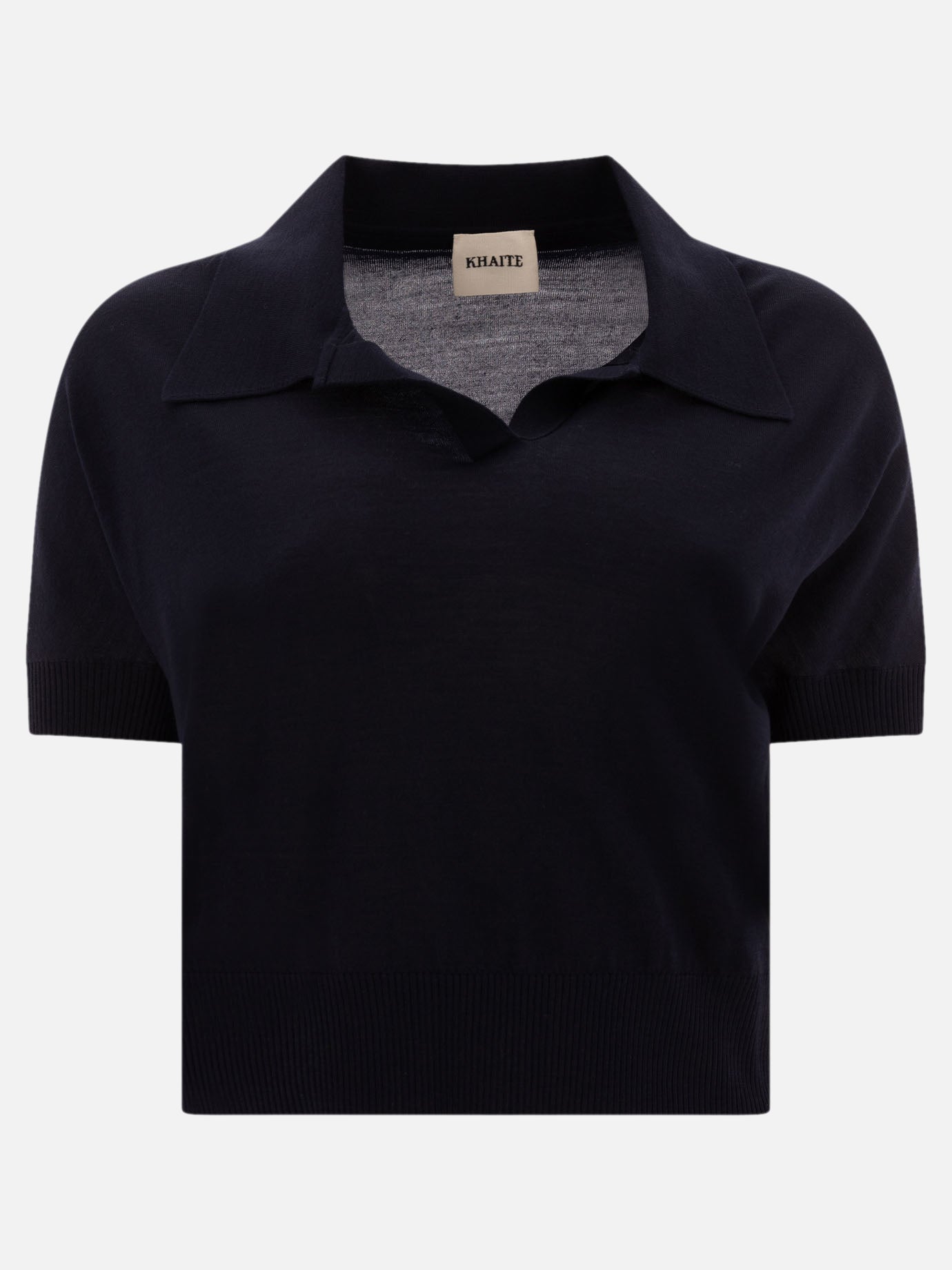 Polo shirts without buttons Solid colour  Blue - Khaite Women | PLP | Replica Handbags  
