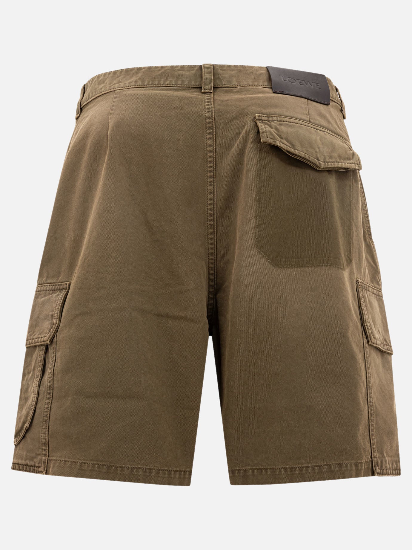 Cargo shorts Solid colour  Green - Loewe Men | PDP | Replica Handbags  | Zoom-Modal_2
