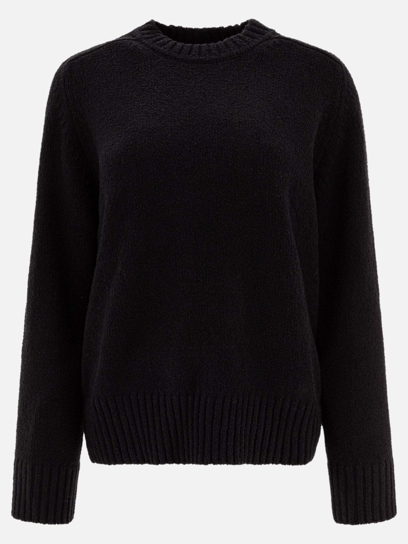Crewneck sweaters Solid colour  Black - Loulou Studio Women | PLP | Replica Handbags  
