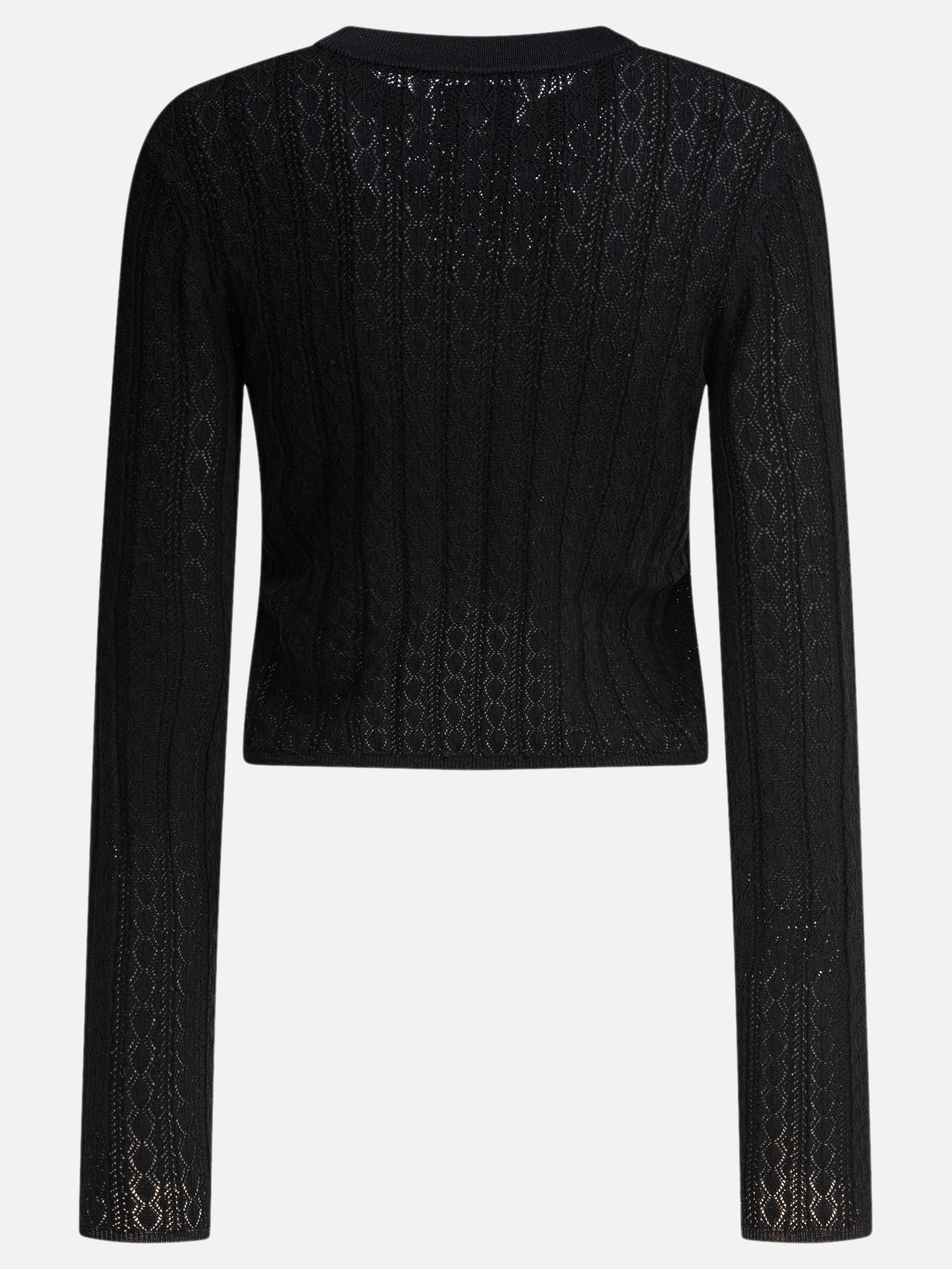 Crewneck sweaters Solid colour  Black - Loulou Studio Women | PDP | Replica Handbags  | Zoom-Modal_2
