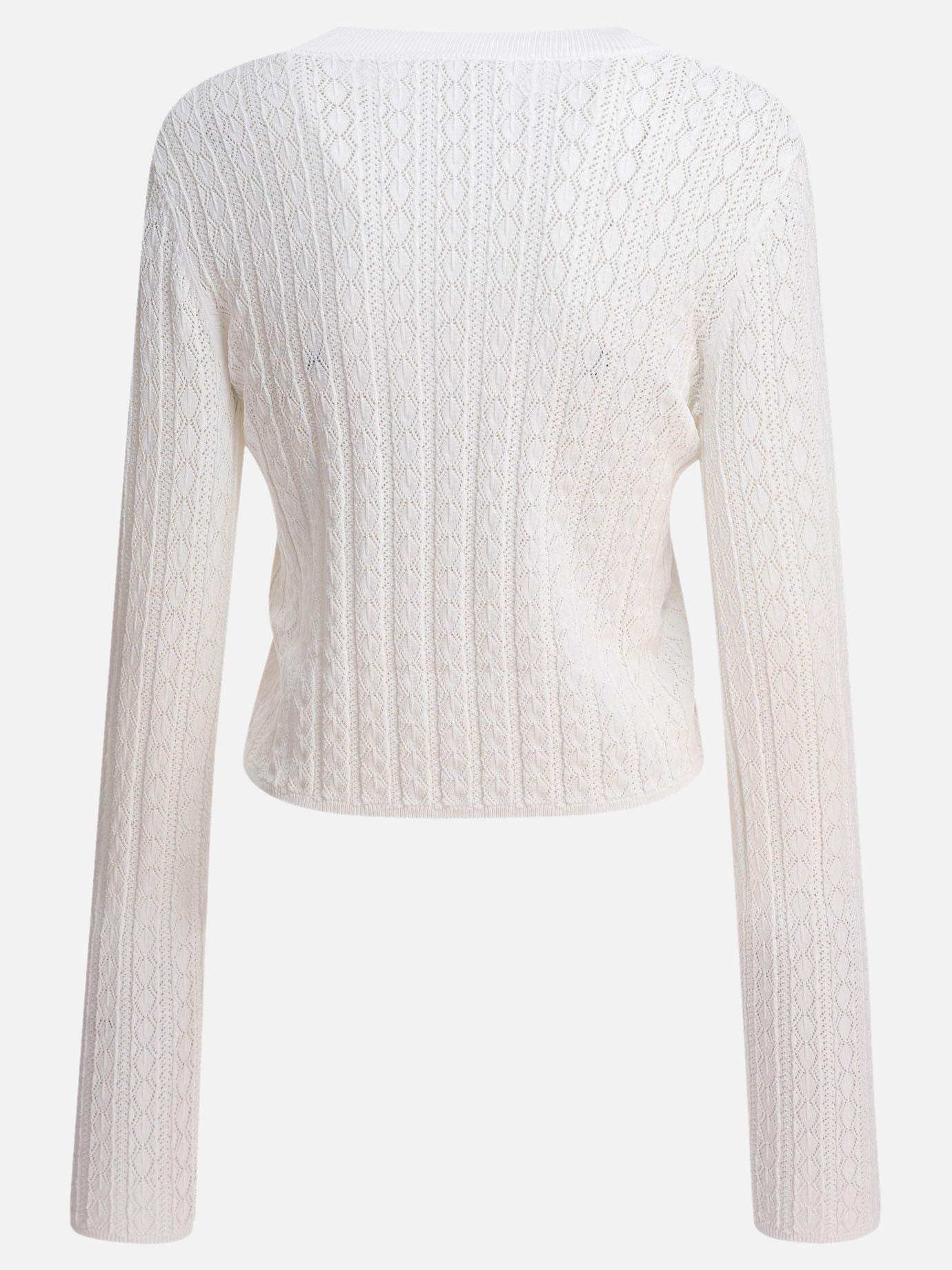 Crewneck sweaters Solid colour  White - Loulou Studio Women | PLP | Replica Handbags  | 2
