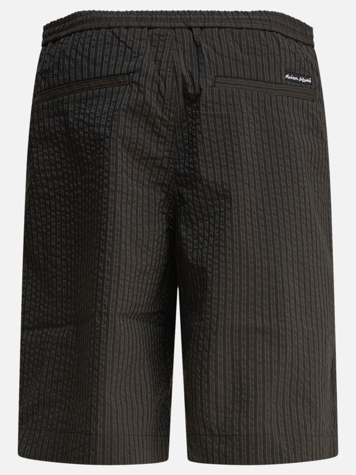 Drawstring shorts Striped  Green - Maison Kitsuné Men | PLP | Replica Handbags  | 2
