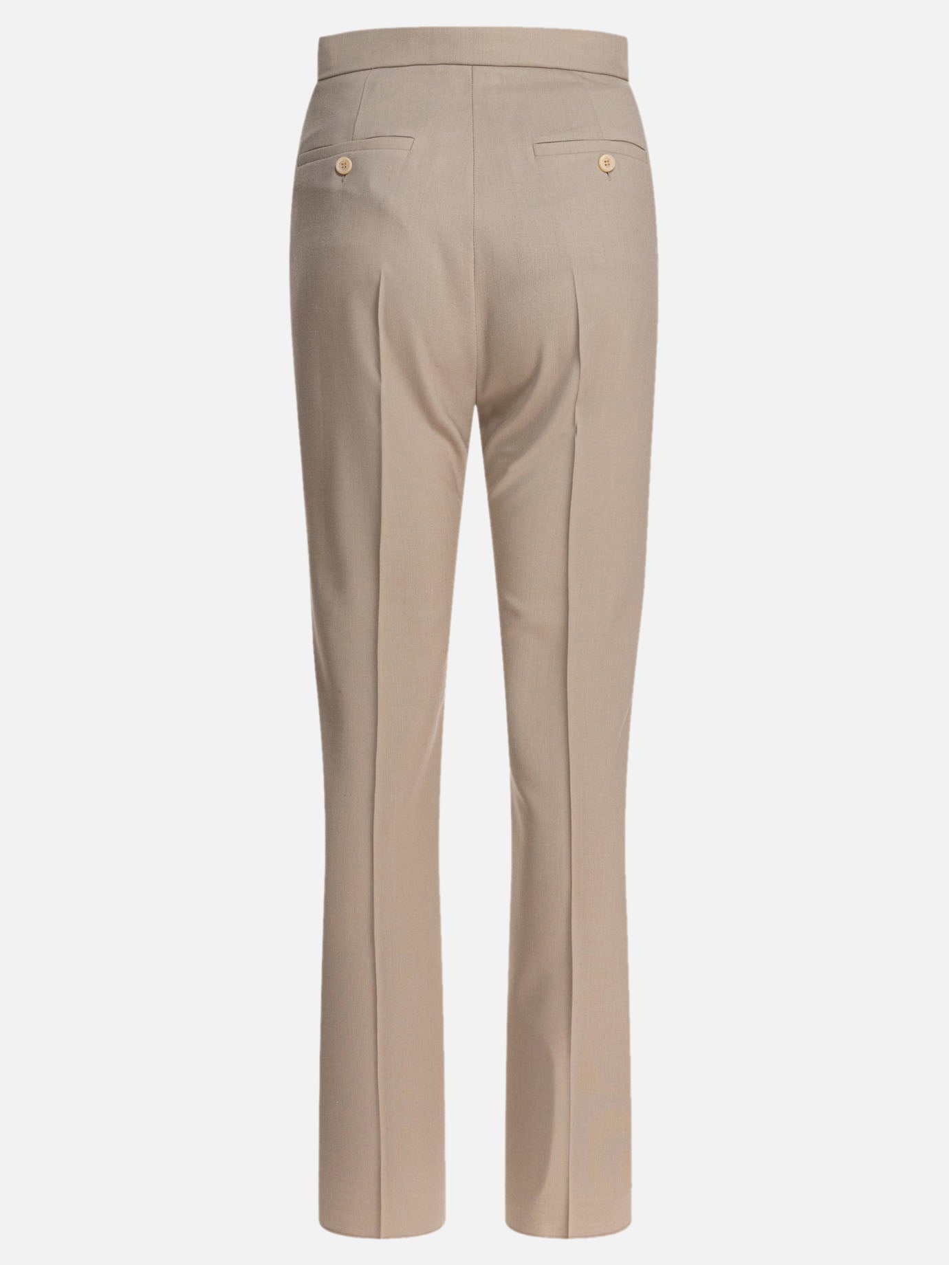 Tailored trousers Solid colour  Beige - Max Mara Women | PLP | Replica Handbags  | 2

