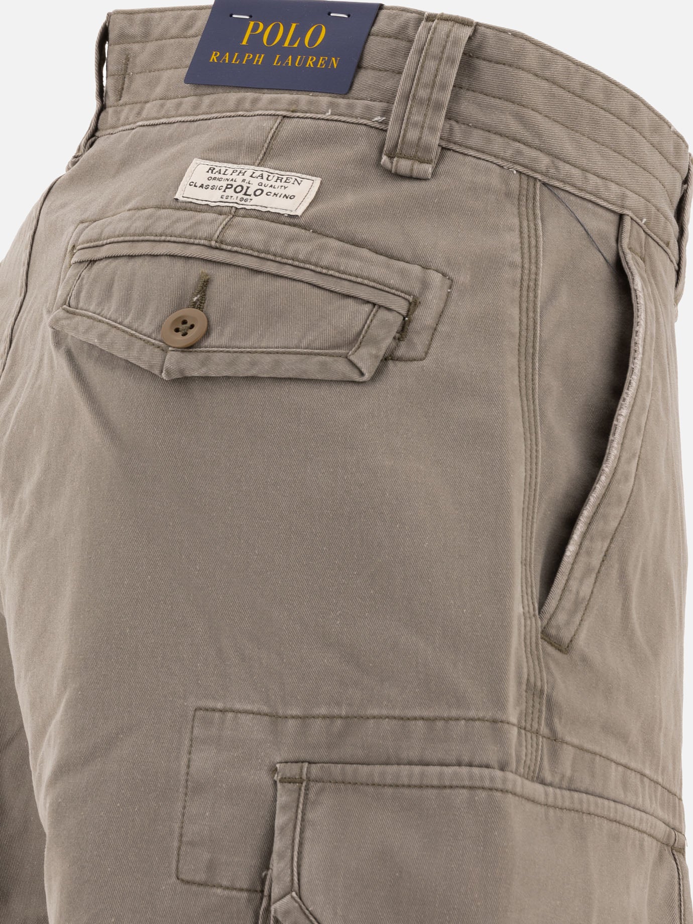 Cargo shorts Solid colour  Green - Polo Ralph Lauren Men | PDP | Replica Handbags  | thumbnail_4
