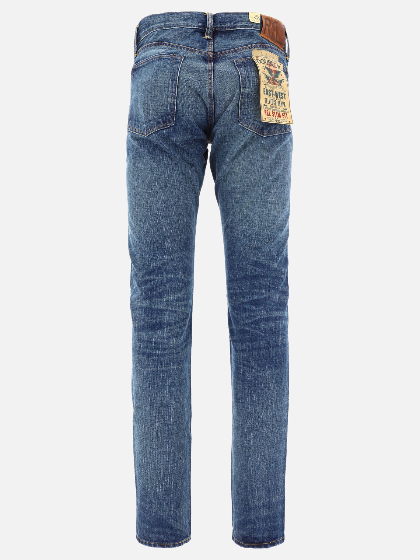 Straight-leg jeans Solid colour  Blue - RRL by Ralph Lauren Men | PDP | Replica Handbags  | thumbnail_2