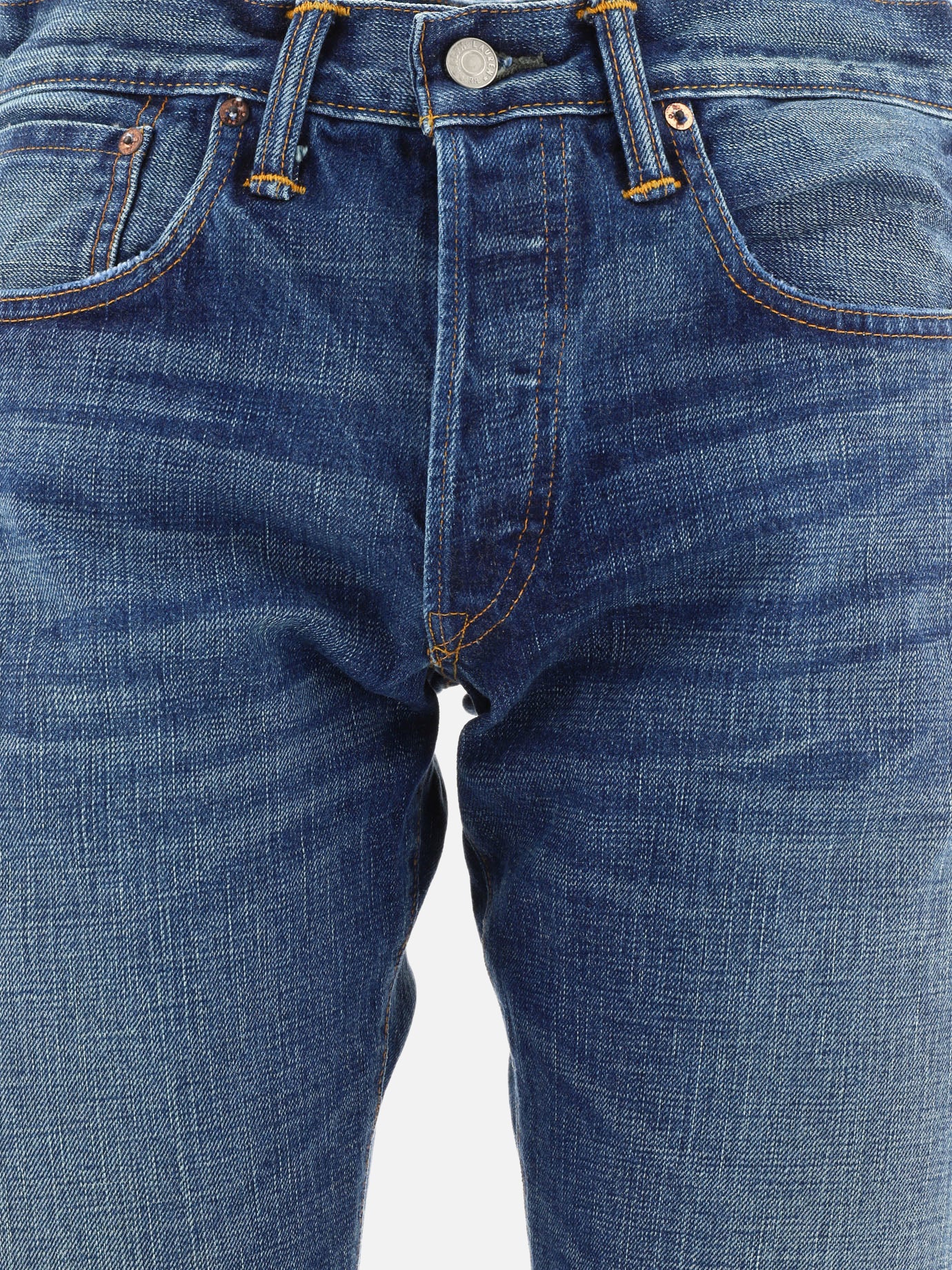 Straight-leg jeans Solid colour  Blue - RRL by Ralph Lauren Men | PDP | Replica Handbags  | thumbnail_3