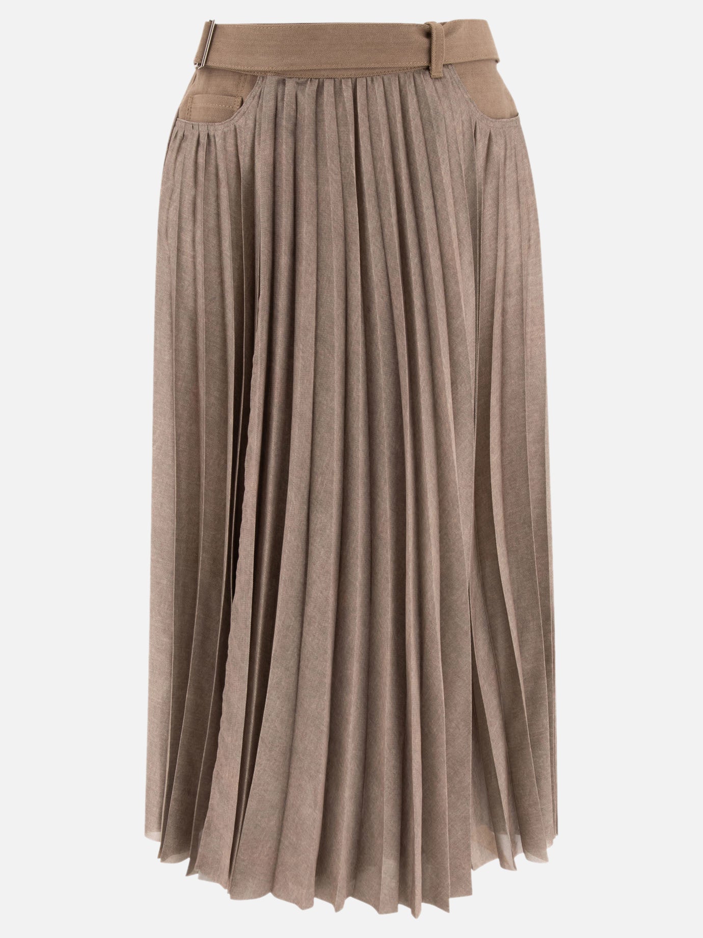 Long skirts Solid colour  Beige - Sacai Women | PLP | Replica Handbags  
