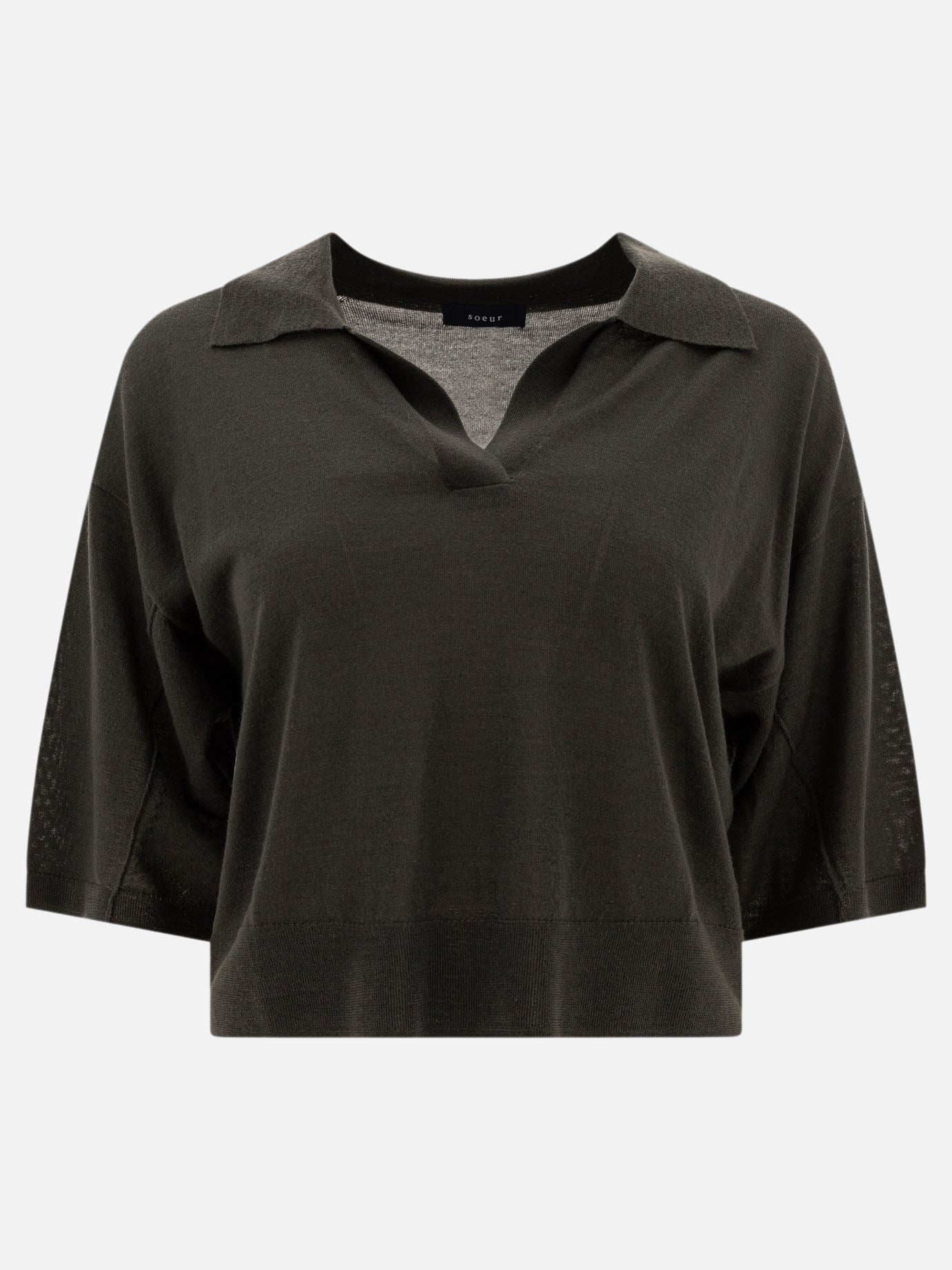 Polo shirts without buttons Solid colour  Grey - Soeur Women | PLP | Replica Handbags  
