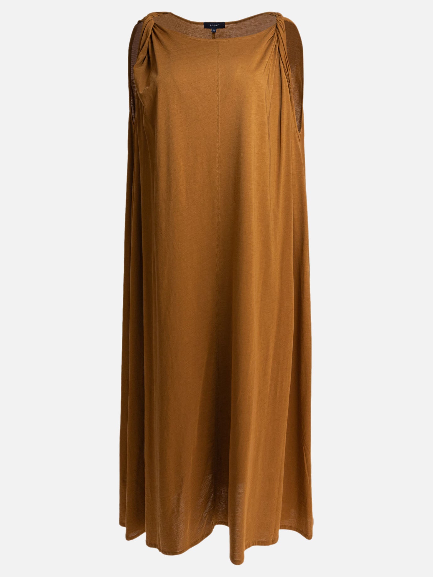 Long dresses Solid colour  Brown - Soeur Women | PDP | Replica Handbags  | thumbnail