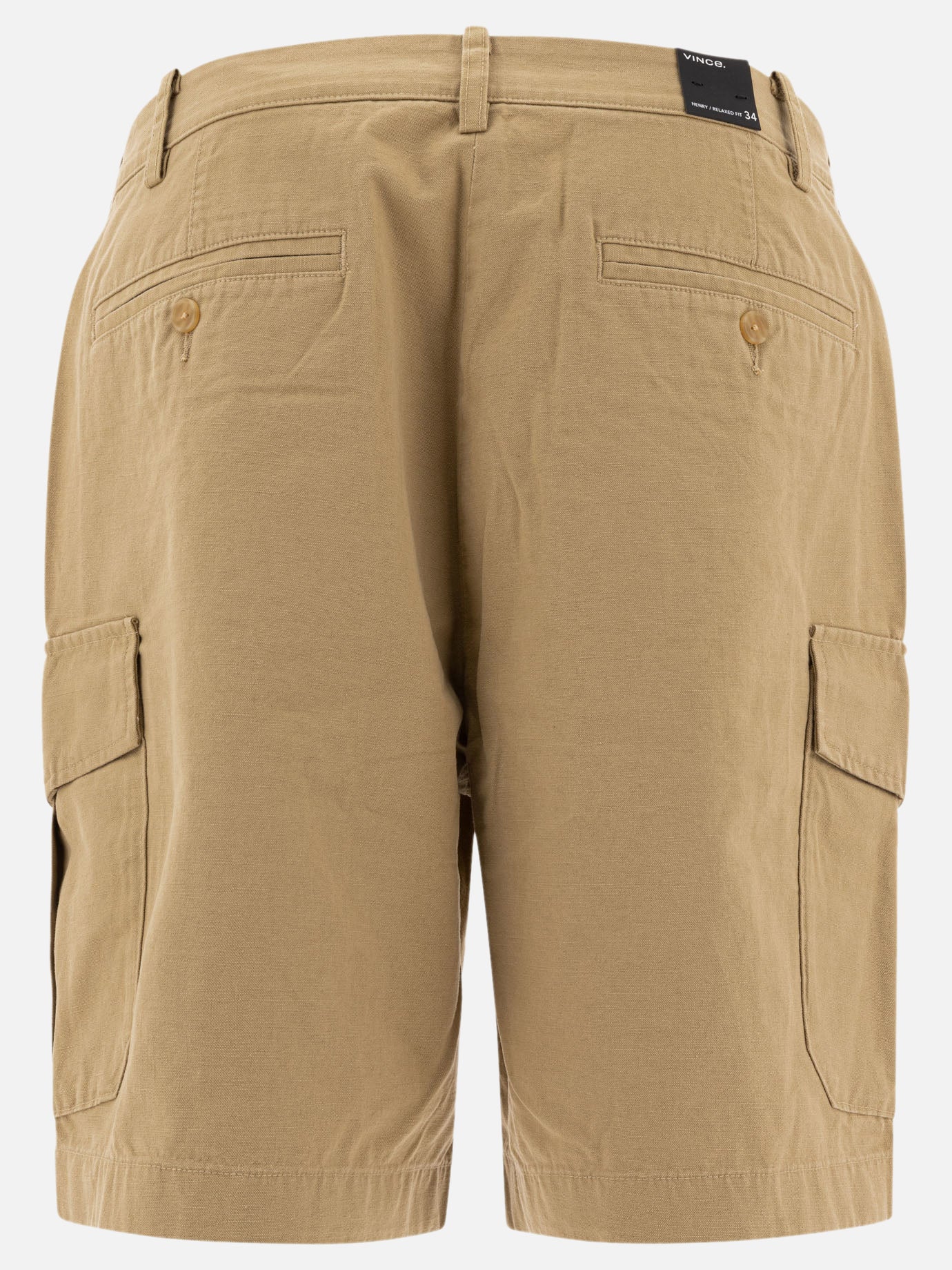 Cargo shorts Solid colour  Beige - Vince Men | PDP | Replica Handbags  | Zoom-Modal_2
