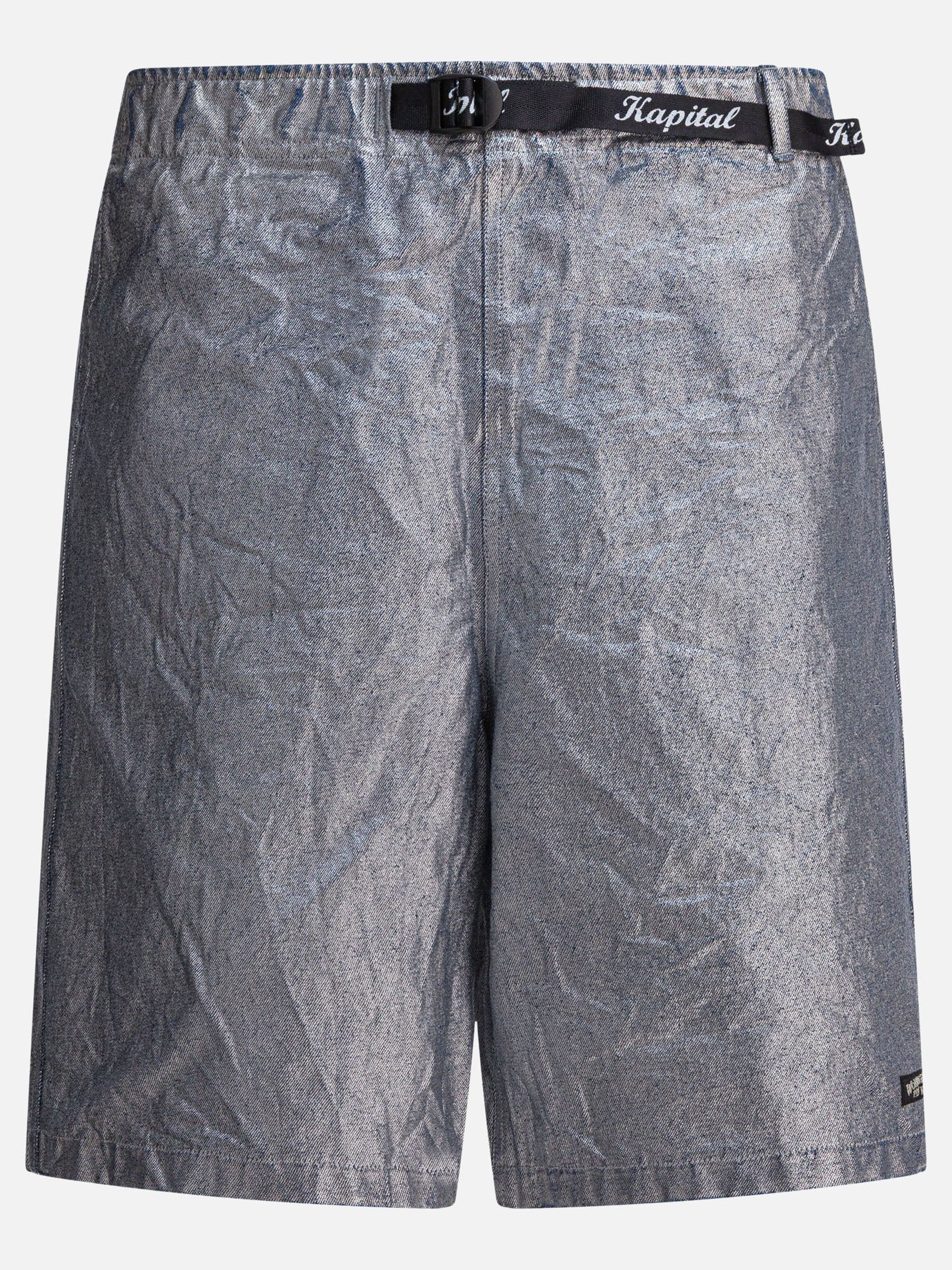 Drawstring shorts Solid colour  Silver - KAPITAL Men | PLP | Replica Handbags  
