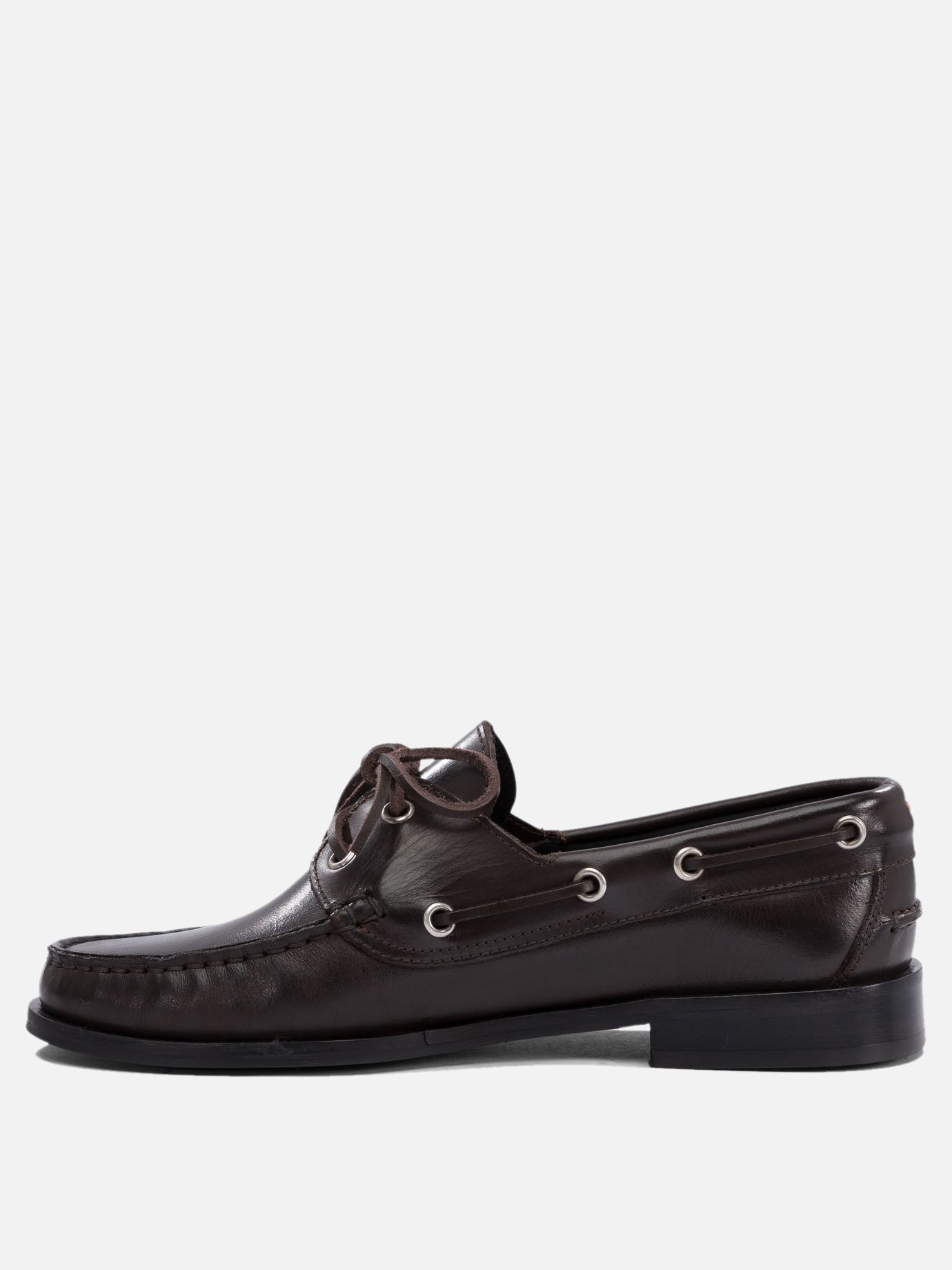 Laced loafers 100% leather - 50% leather 50% rubber  Brown - Aeyde Women | PDP | Replica Handbags  | Zoom-Modal_3
