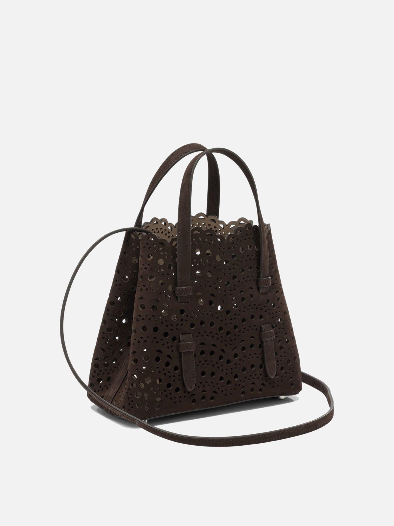 Small bags 100% calf leather  Brown - Alaïa Women | PDP | Replica Handbags  | Zoom-Modal_2
