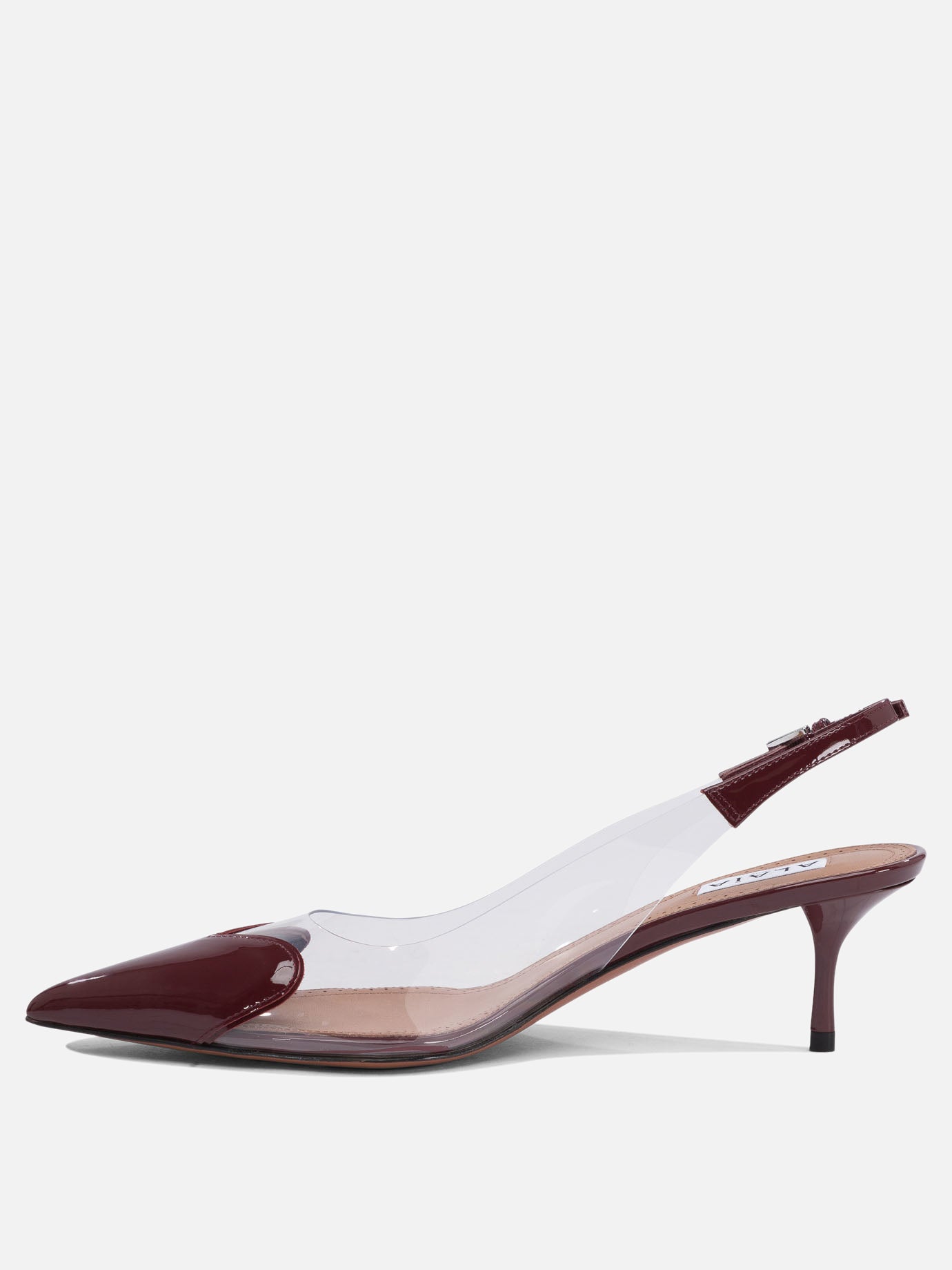 Slingbacks 50% patent calfskin 50% polyurethane - 95% leather 5% rubber  Bordeaux - Alaïa Women | PDP | Replica Handbags  | thumbnail_3