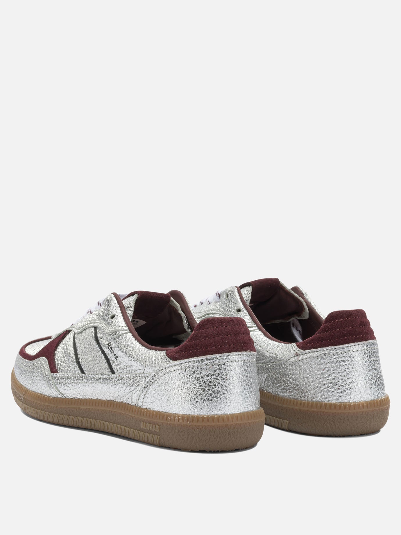 Low top sneakers 100% leather - 100% rubber  Silver - Alohas Women | PDP | Replica Handbags  | thumbnail_4