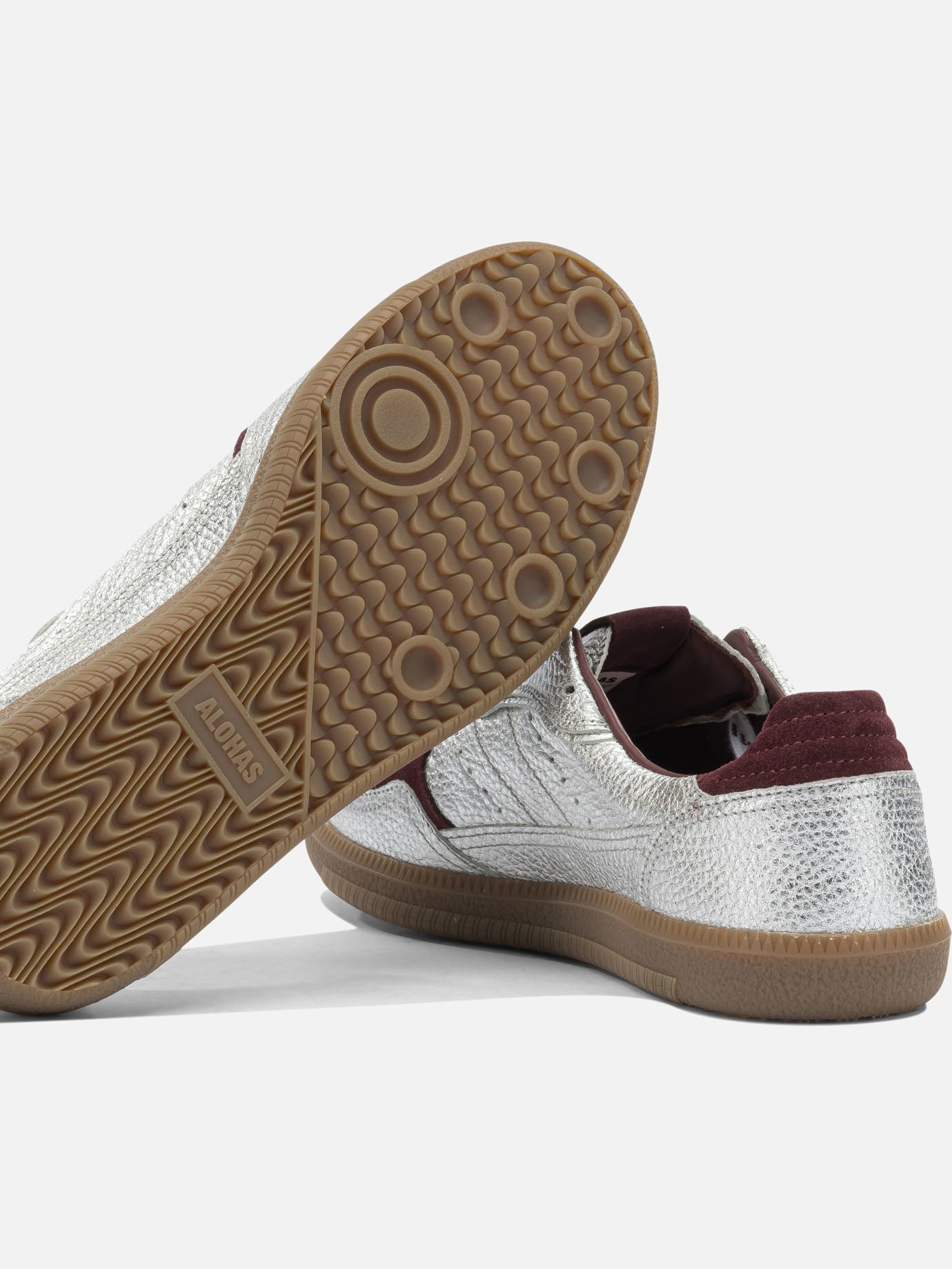 Low top sneakers 100% leather - 100% rubber  Silver - Alohas Women | PDP | Replica Handbags  | thumbnail_5