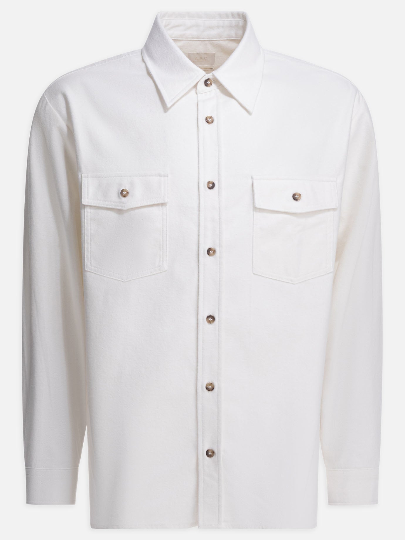 Overshirt jackets Solid colour  White - A.P.C. Men | PLP | Replica Handbags  

