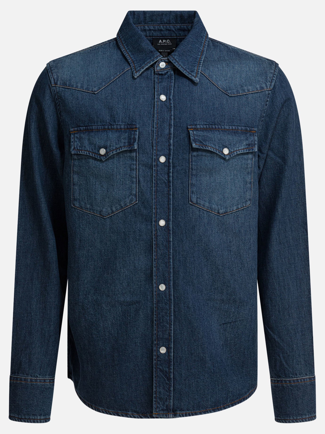 Casual shirts Solid colour  Blue - A.P.C. Men | PLP | Replica Handbags  
