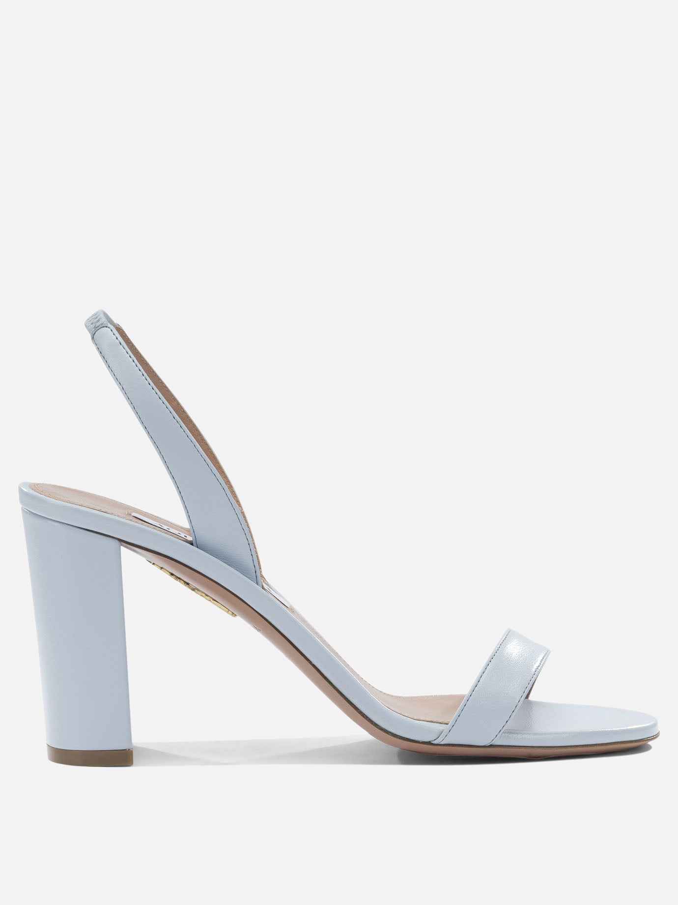 Heeled sandals 100% leather - 100% leather  Light blue - Aquazzura Women | PDP | Replica Handbags  | Zoom-Modal
