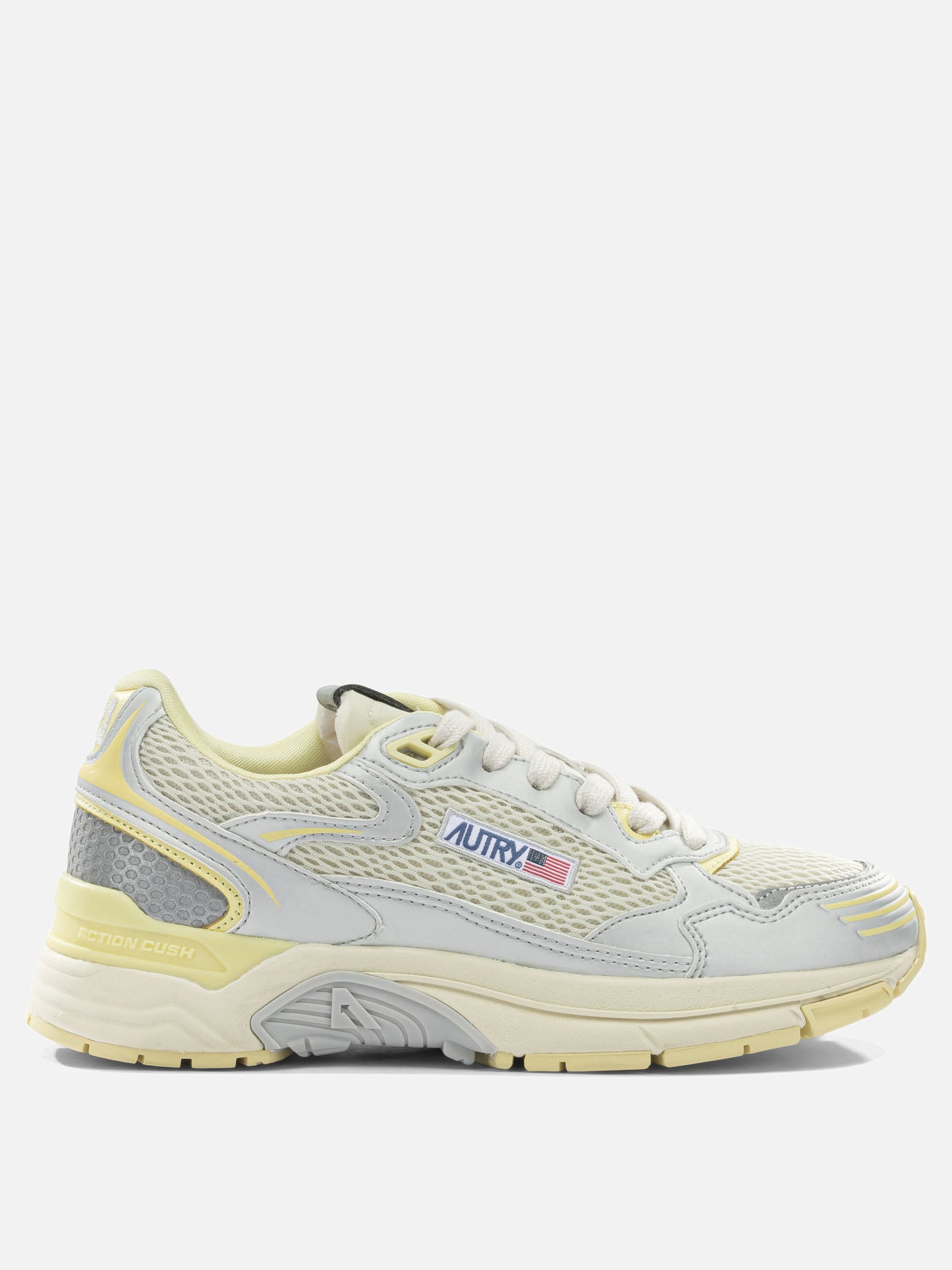 Low top sneakers 45% polyurethane 40% mesh 10% nylon 5% cow leather - 40% phylon 40% rubber 20% thermoplastic polyurethane  Silver - Autry Women | PLP | Replica Handbags  
