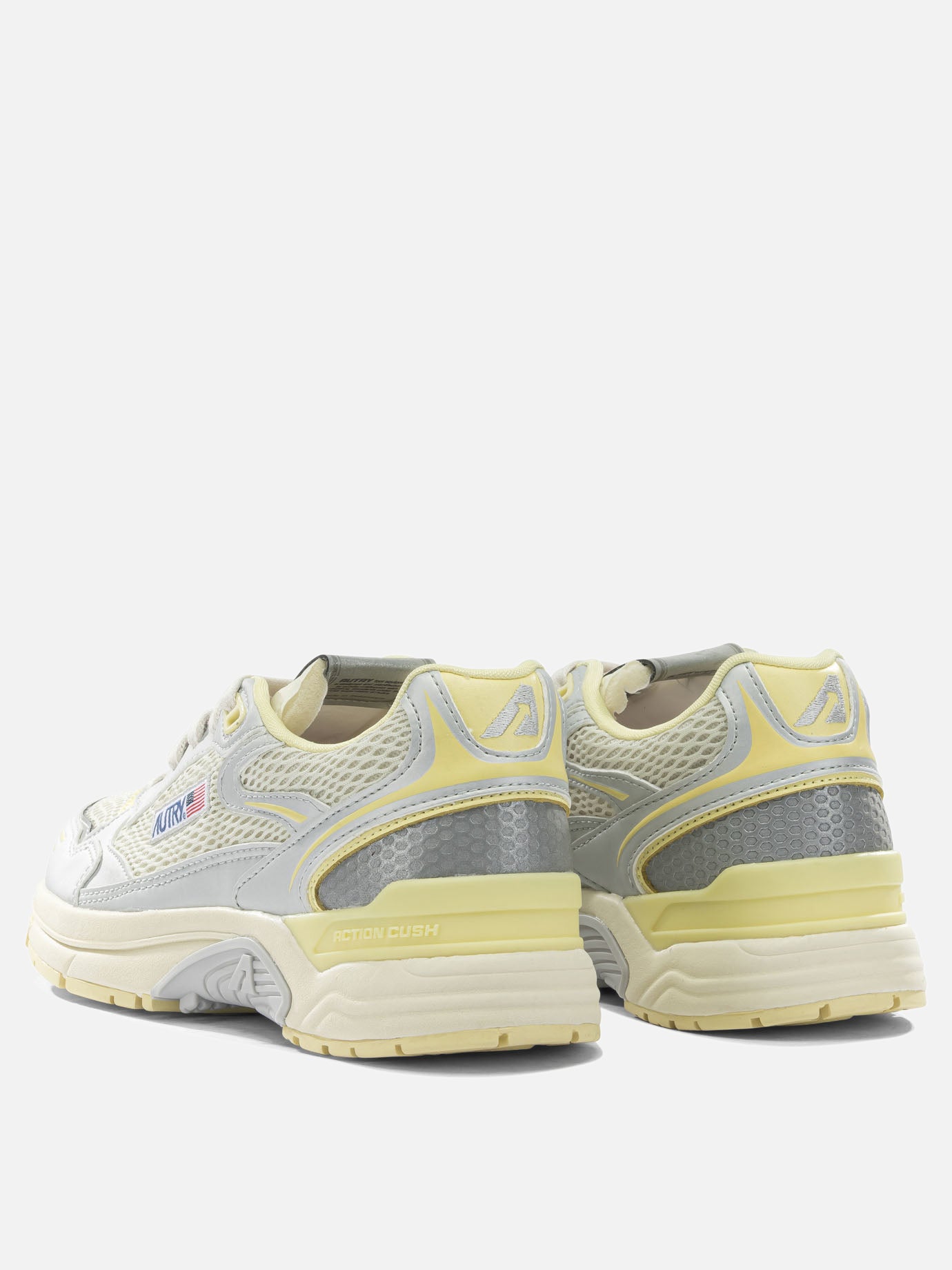 Low top sneakers 45% polyurethane 40% mesh 10% nylon 5% cow leather - 40% phylon 40% rubber 20% thermoplastic polyurethane  Silver - Autry Women | PDP | Replica Handbags  | Zoom-Modal_4
