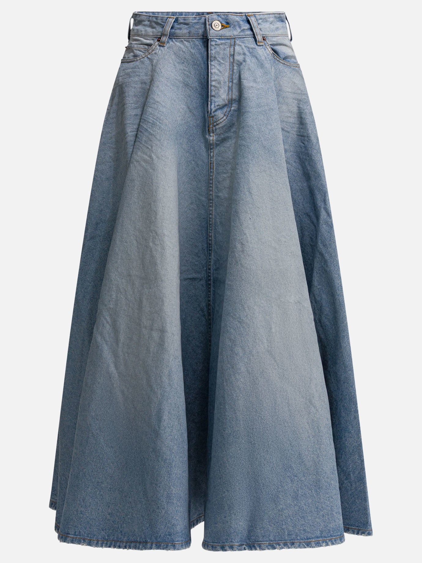 Long skirts Solid colour  Light blue - Balenciaga Women | PLP | Replica Handbags  
