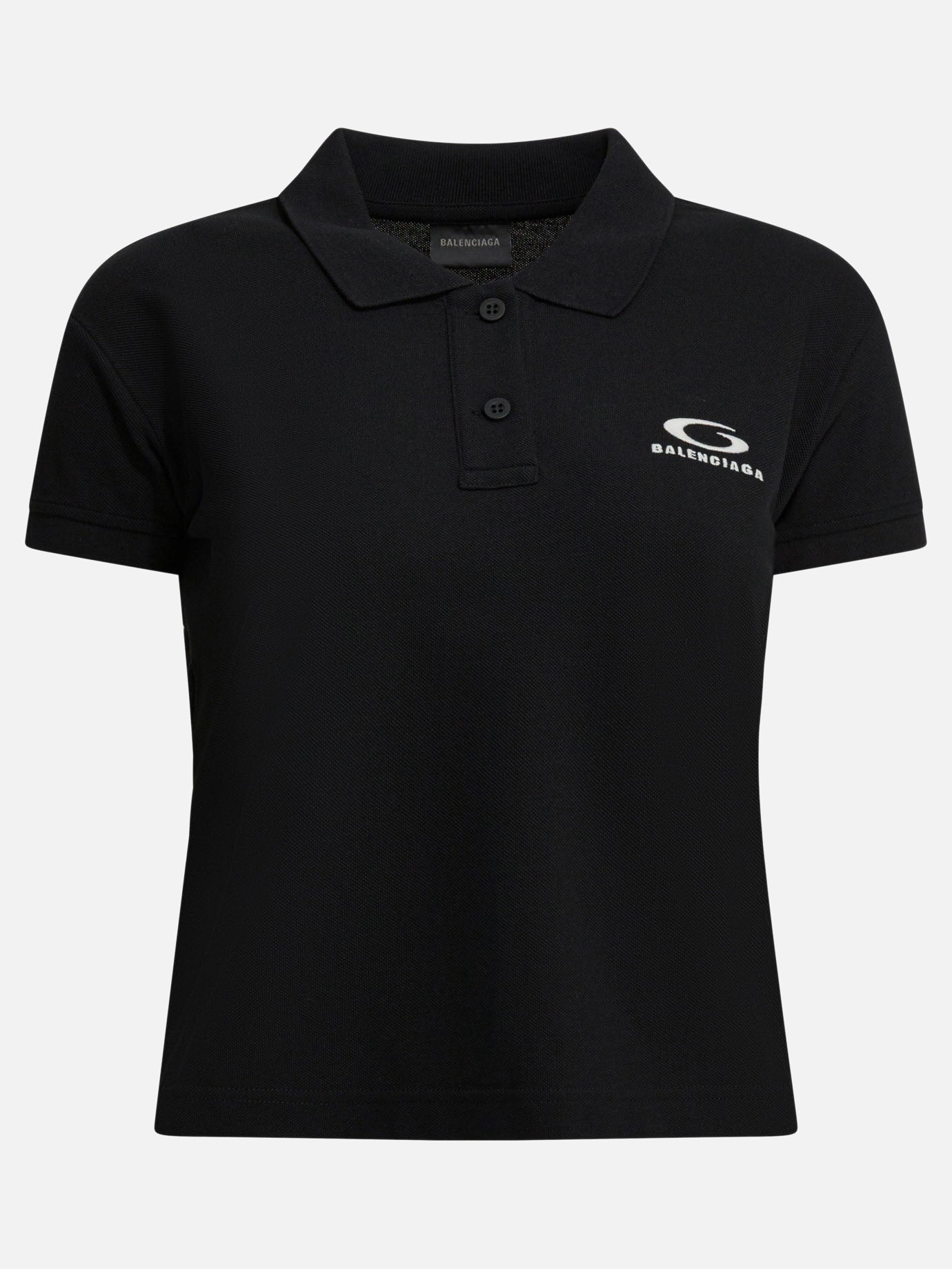 Polo shirts with buttons Logo  Black - Balenciaga Women | PLP | Replica Handbags  
