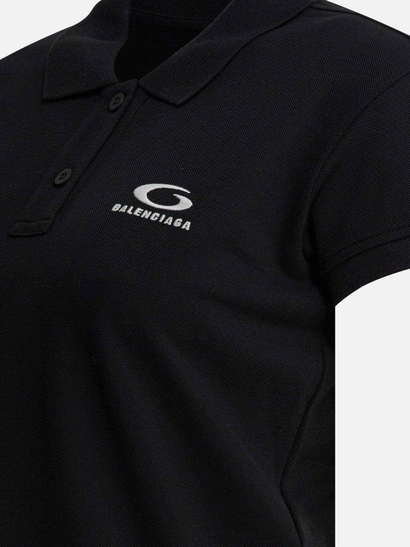 Polo shirts with buttons Logo  Black - Balenciaga Women | PDP | Replica Handbags  | Zoom-Modal_4
