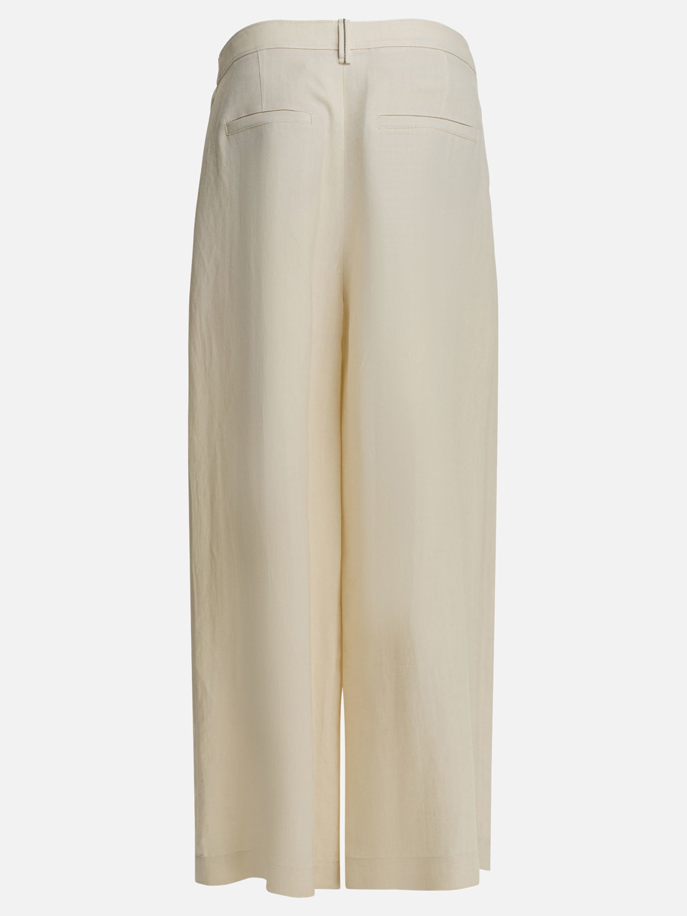 Tailored trousers Solid colour  White - Brunello Cucinelli Women | PLP | Replica Handbags  | 2
