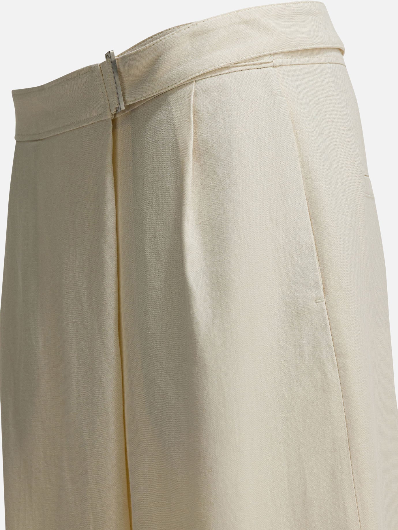 Tailored trousers Solid colour  White - Brunello Cucinelli Women | PDP | Replica Handbags  | Zoom-Modal_4
