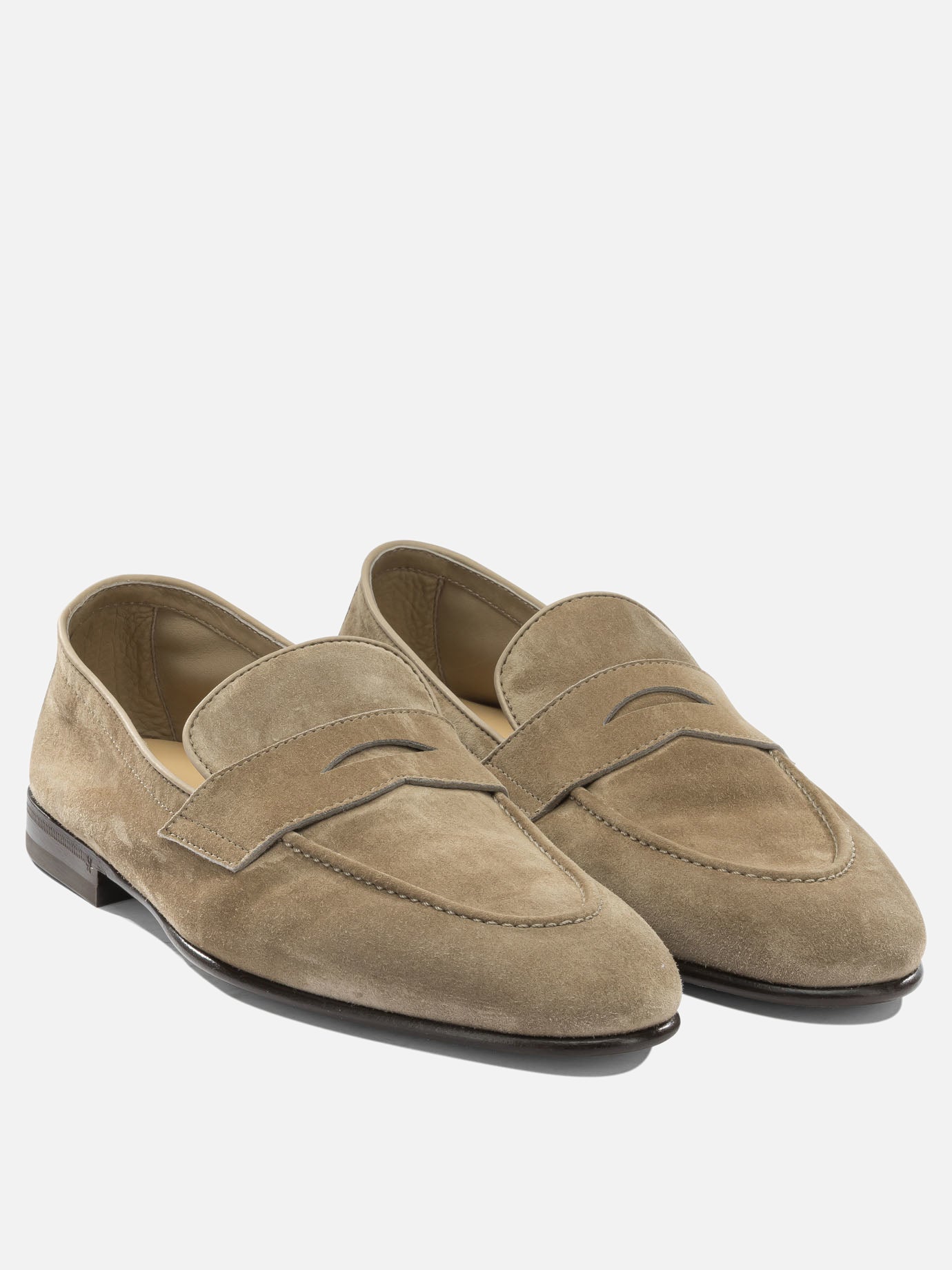 Loafers 100% calf leather - 100% calf leather  Beige - Brunello Cucinelli Men | PDP | Replica Handbags  | 2
