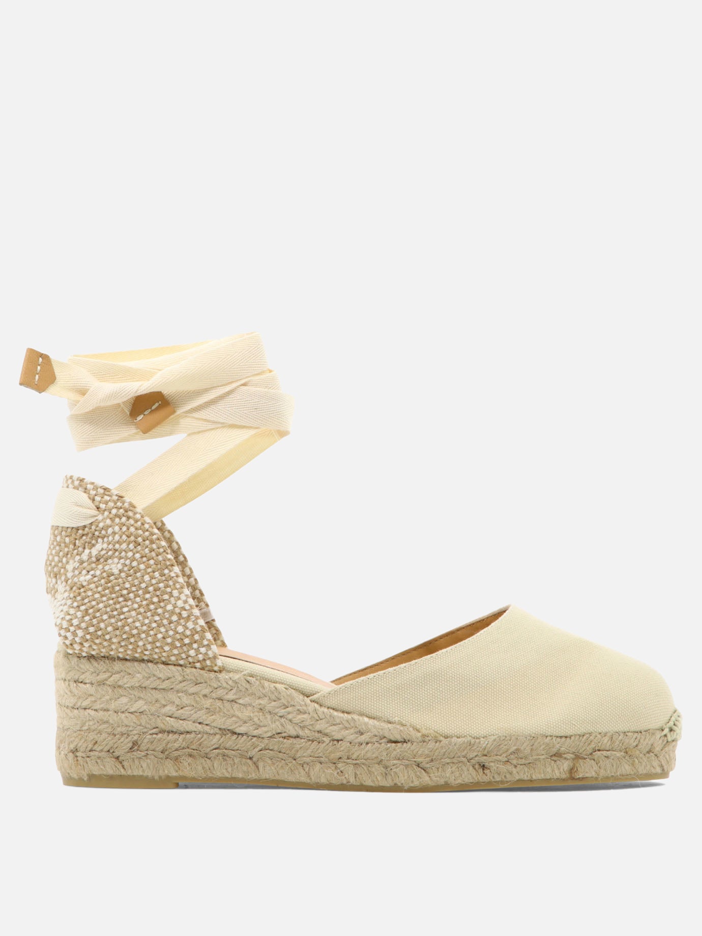 Heeled espadrilles 100% organic cotton - 100% rubber  Beige - Castañer Women | PLP | Replica Handbags  
