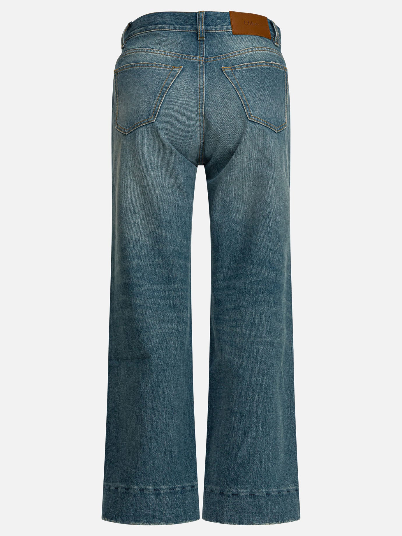 Wide-leg jeans Solid colour  Blue - Chloé Women | PLP | Replica Handbags  | 2
