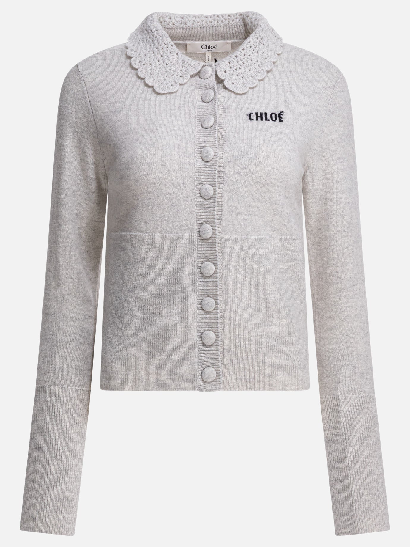 Cardigans Logo  Grey - Chloé Women | PLP | Replica Handbags  
