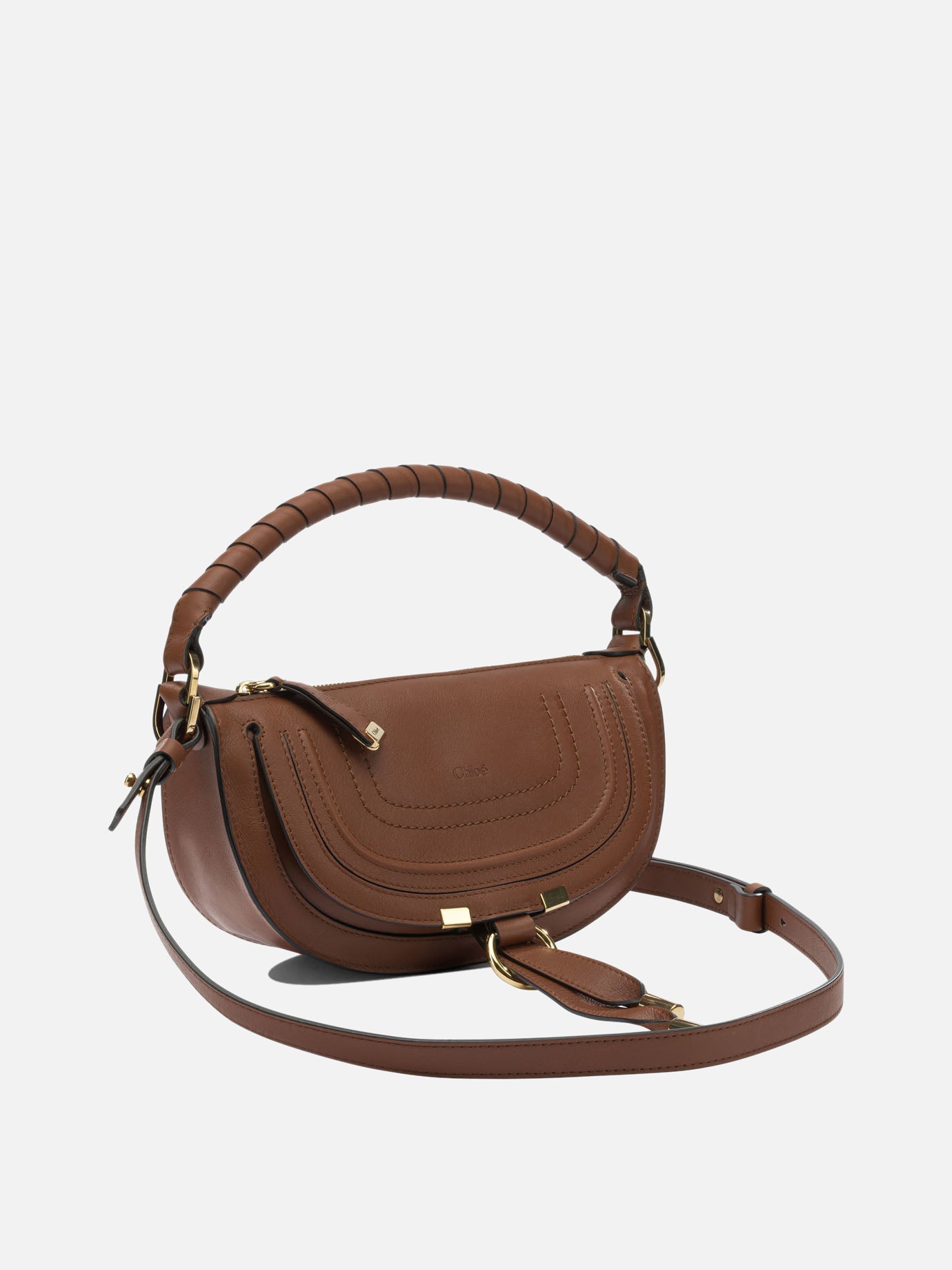 Small bags 100% calf leather - Lining: 68% linen 32% cotton  Brown - Chloé Women | PDP | Replica Handbags  | Zoom-Modal_2
