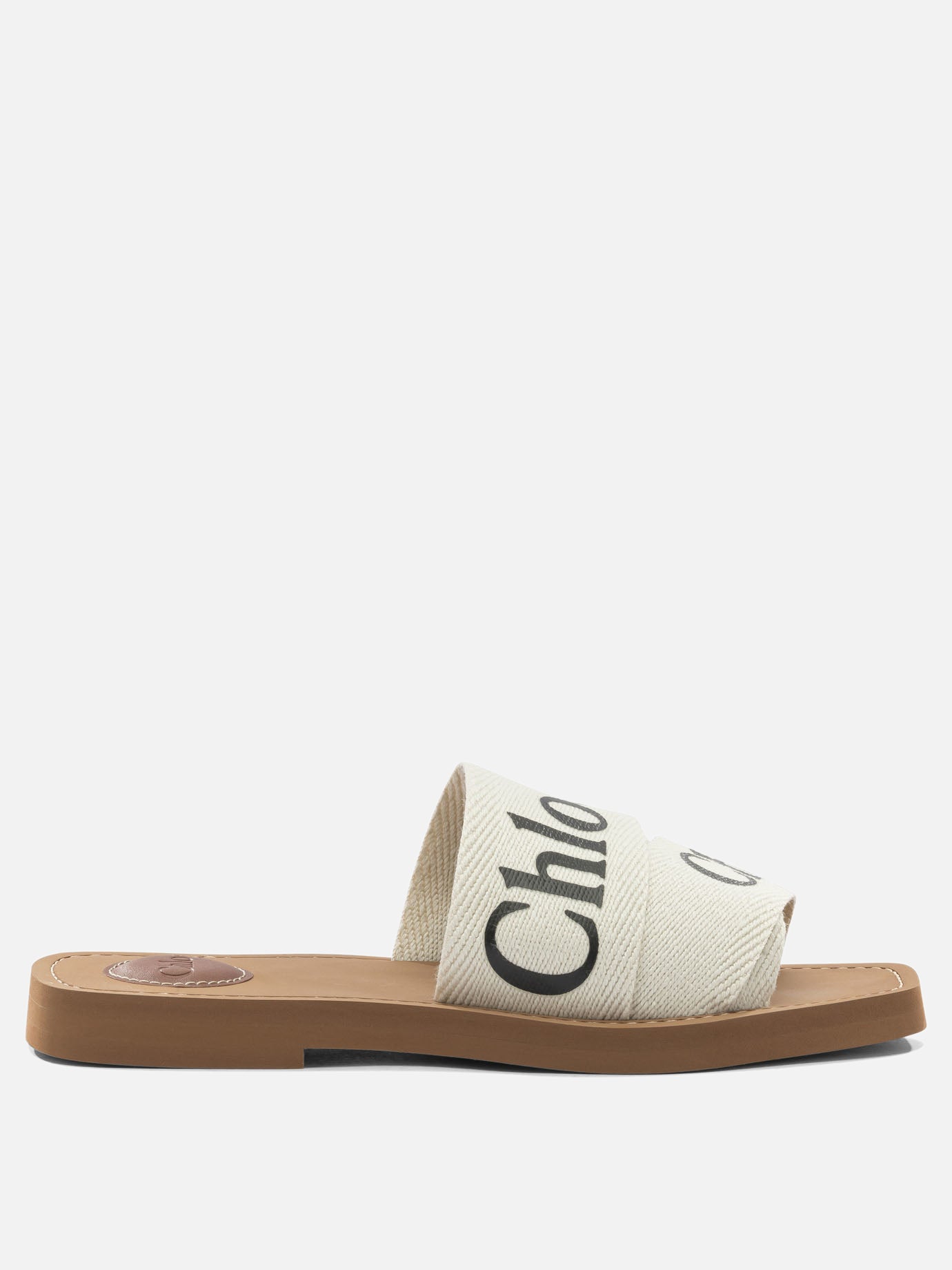 Flat sandals 90% linen 10% polyester - 100% ethylene vinyl acetate  White - Chloé Women | PLP | Replica Handbags  
