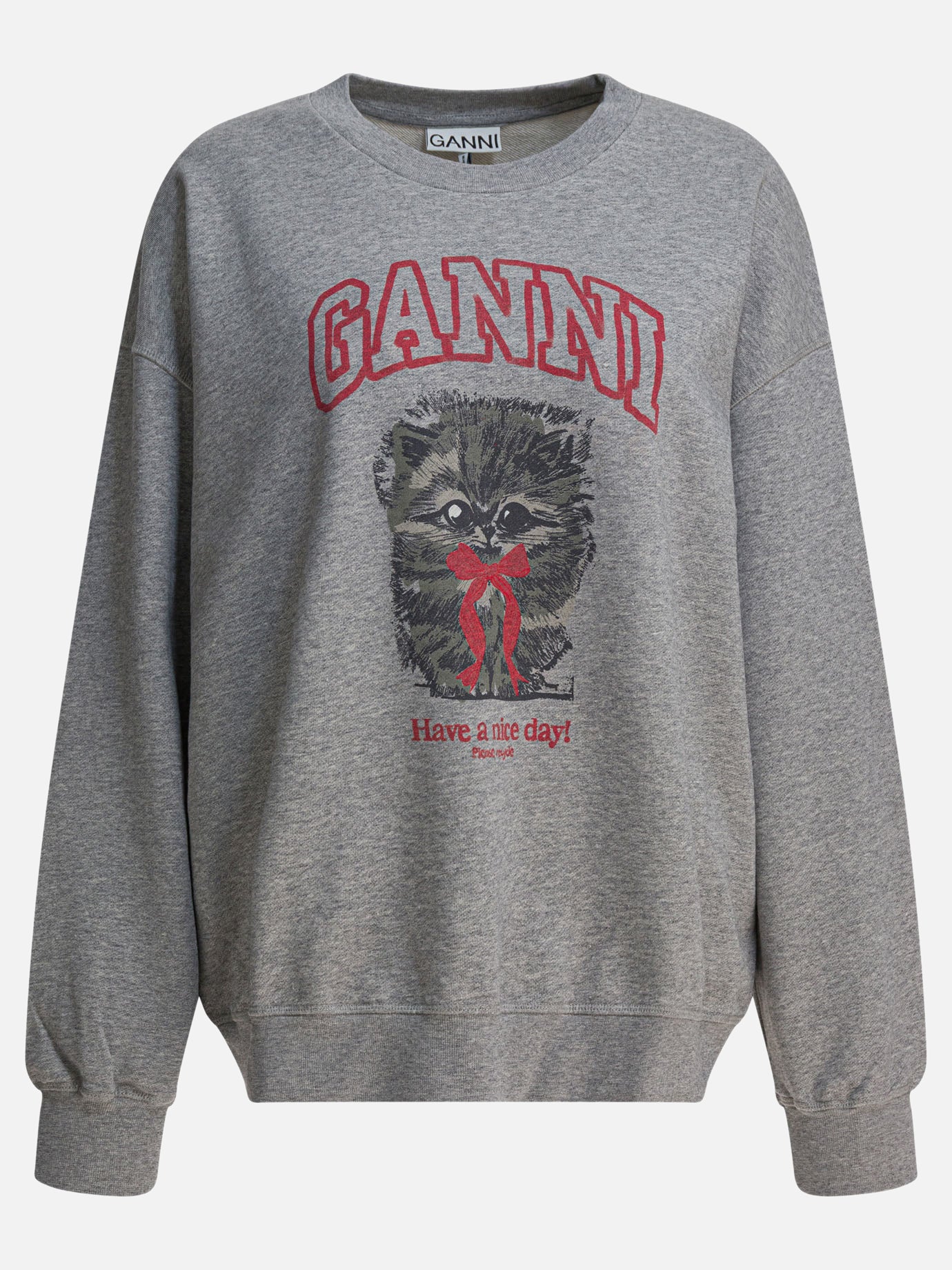 Crewnecks Logo  Grey - Ganni Women | PLP | Replica Handbags  
