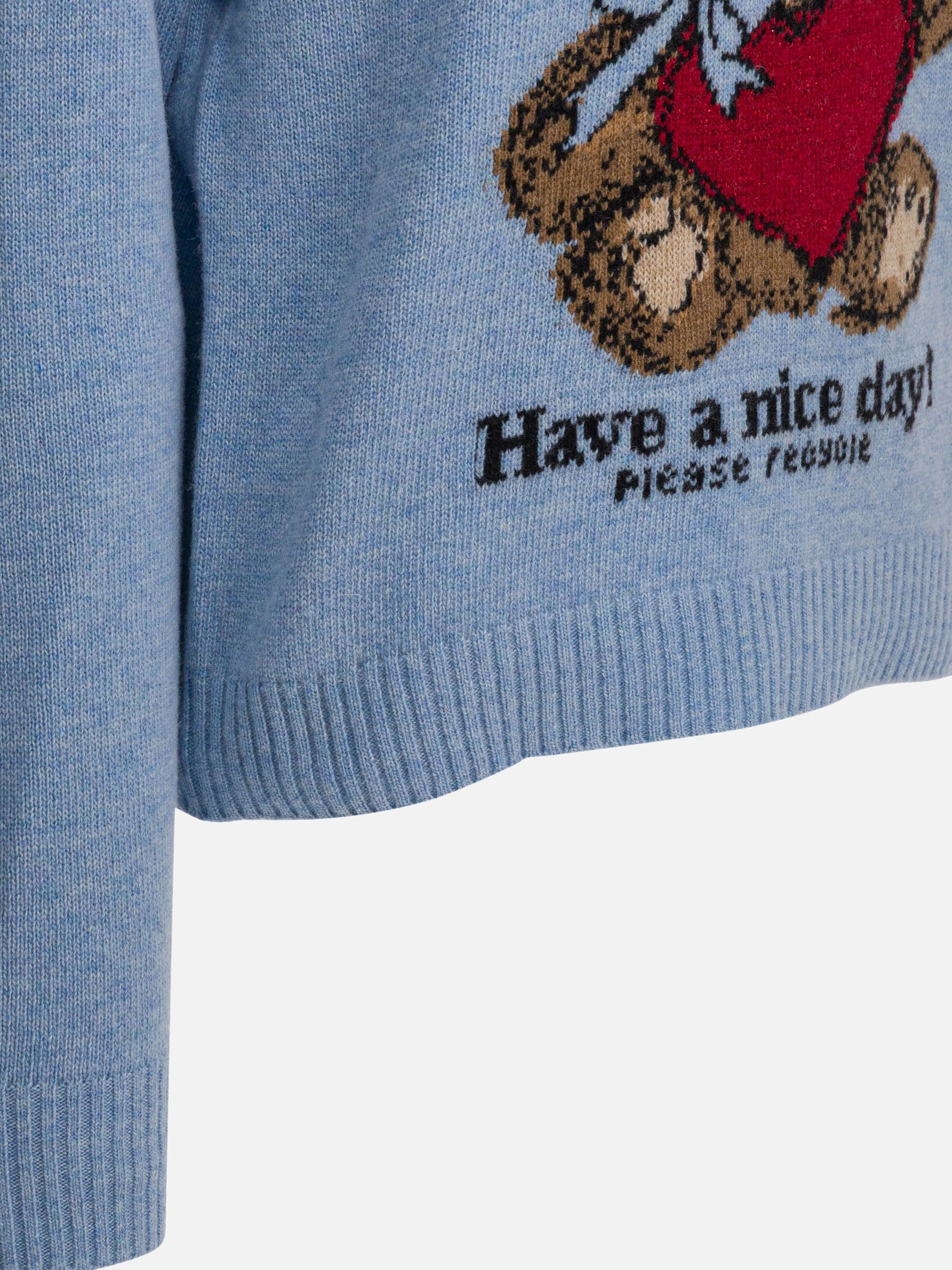 Crewneck sweaters Graphics  Blue - Ganni Women | PDP | Replica Handbags  | Zoom-Modal_4
