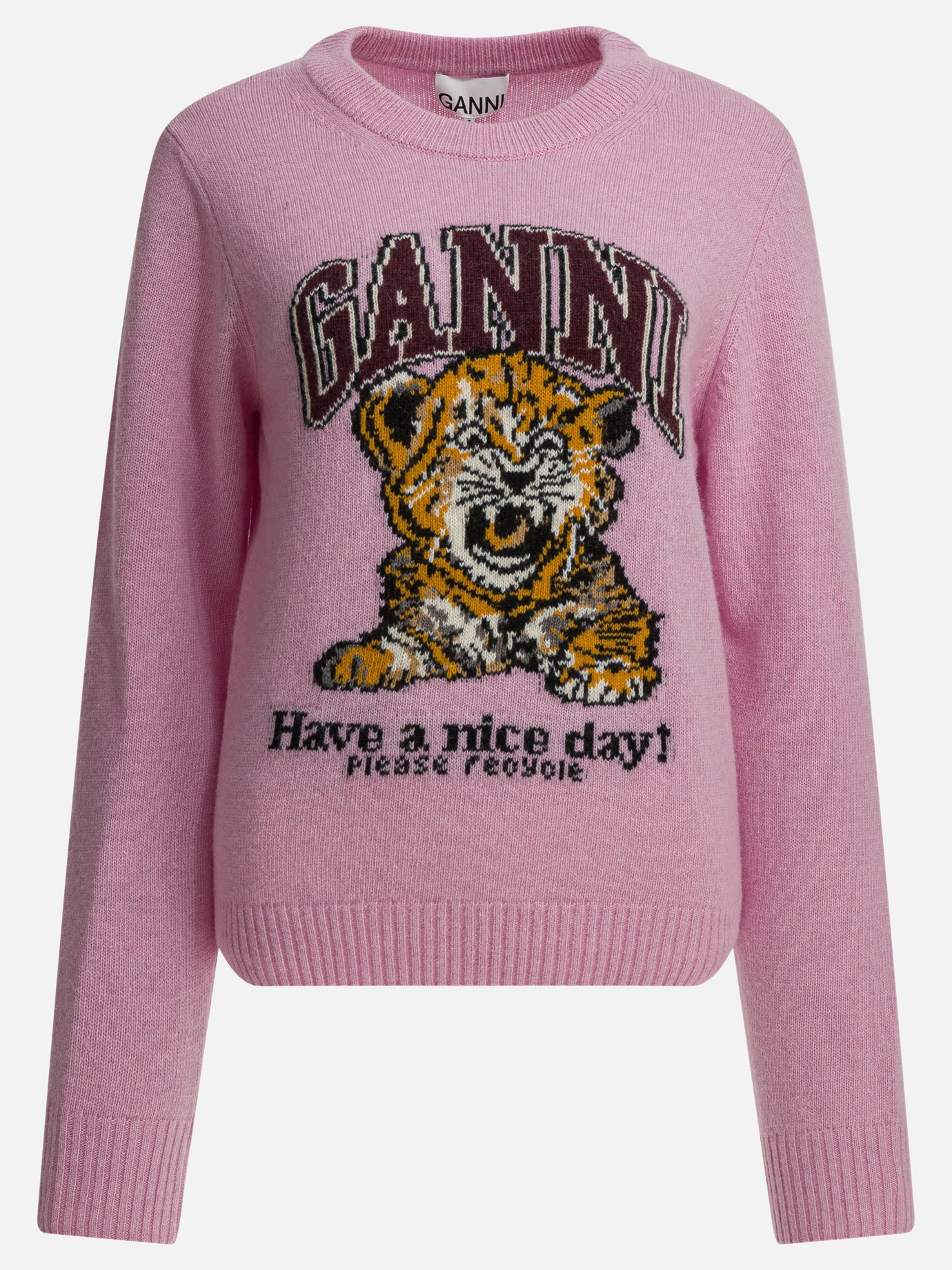Crewneck sweaters Graphics  Pink - Ganni Women | PLP | Replica Handbags  

